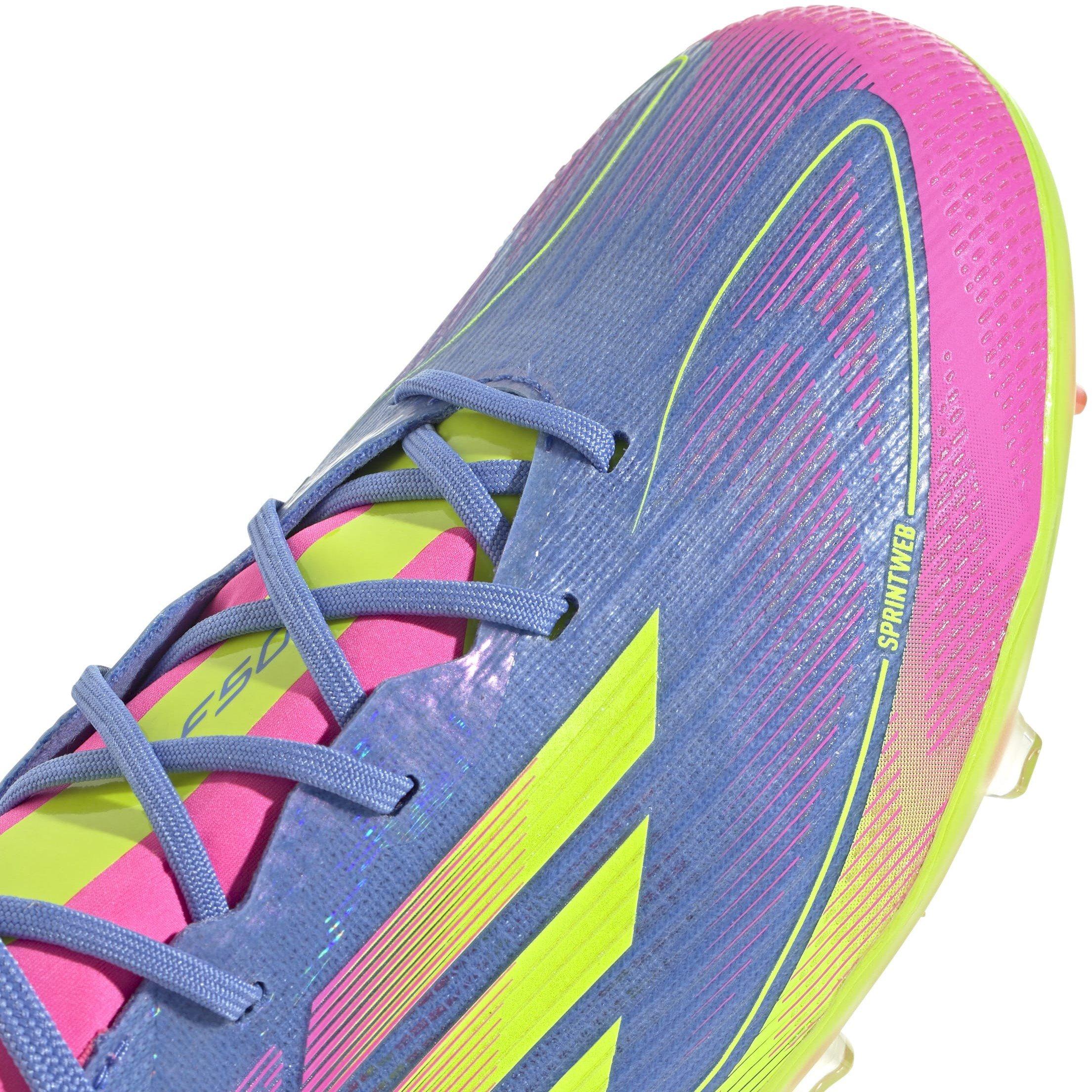 Plava/Limun - adidas - F50 Elite Childrens Firm Ground Football Boots - 8