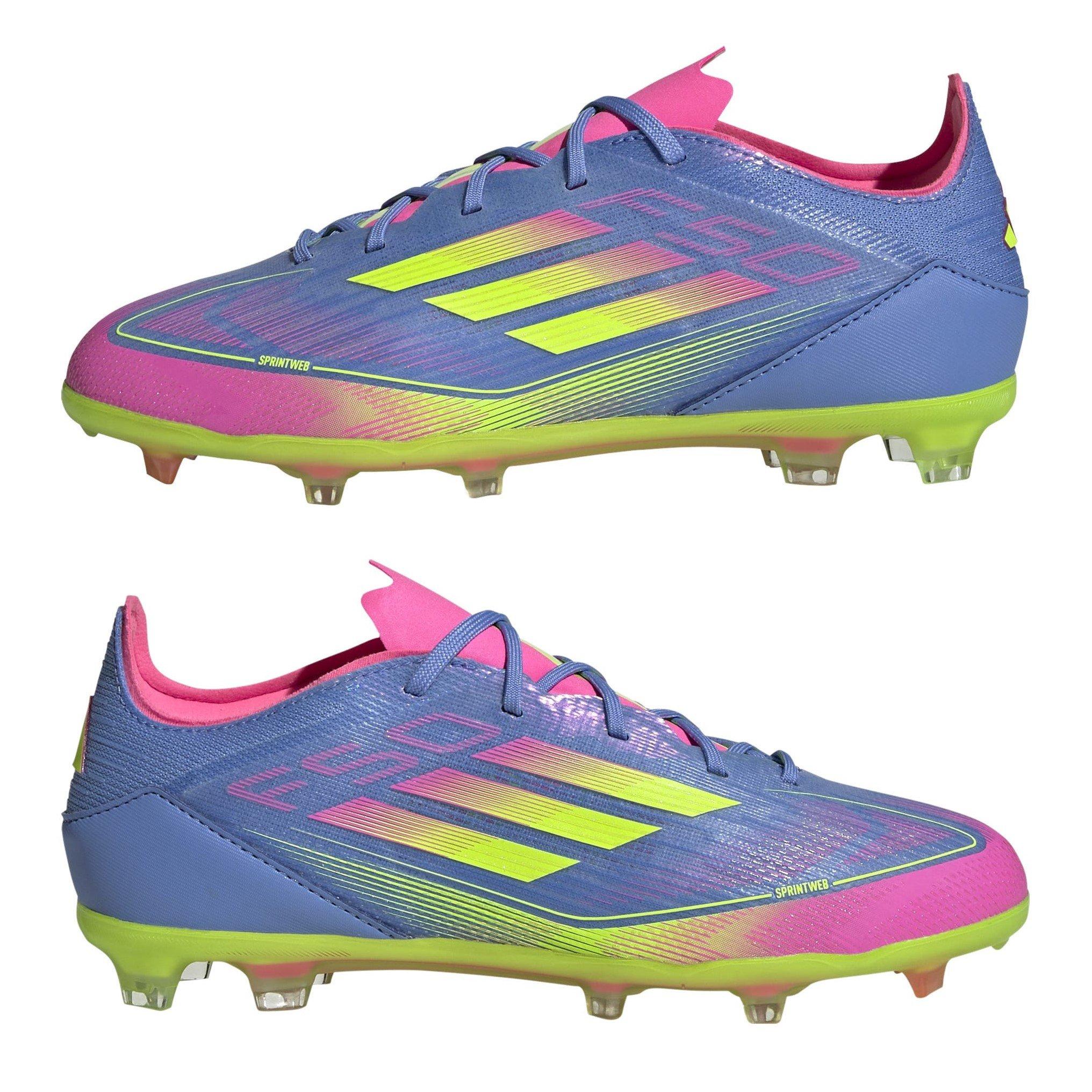 Plava/Limun - adidas - F50 Elite Childrens Firm Ground Football Boots - 9