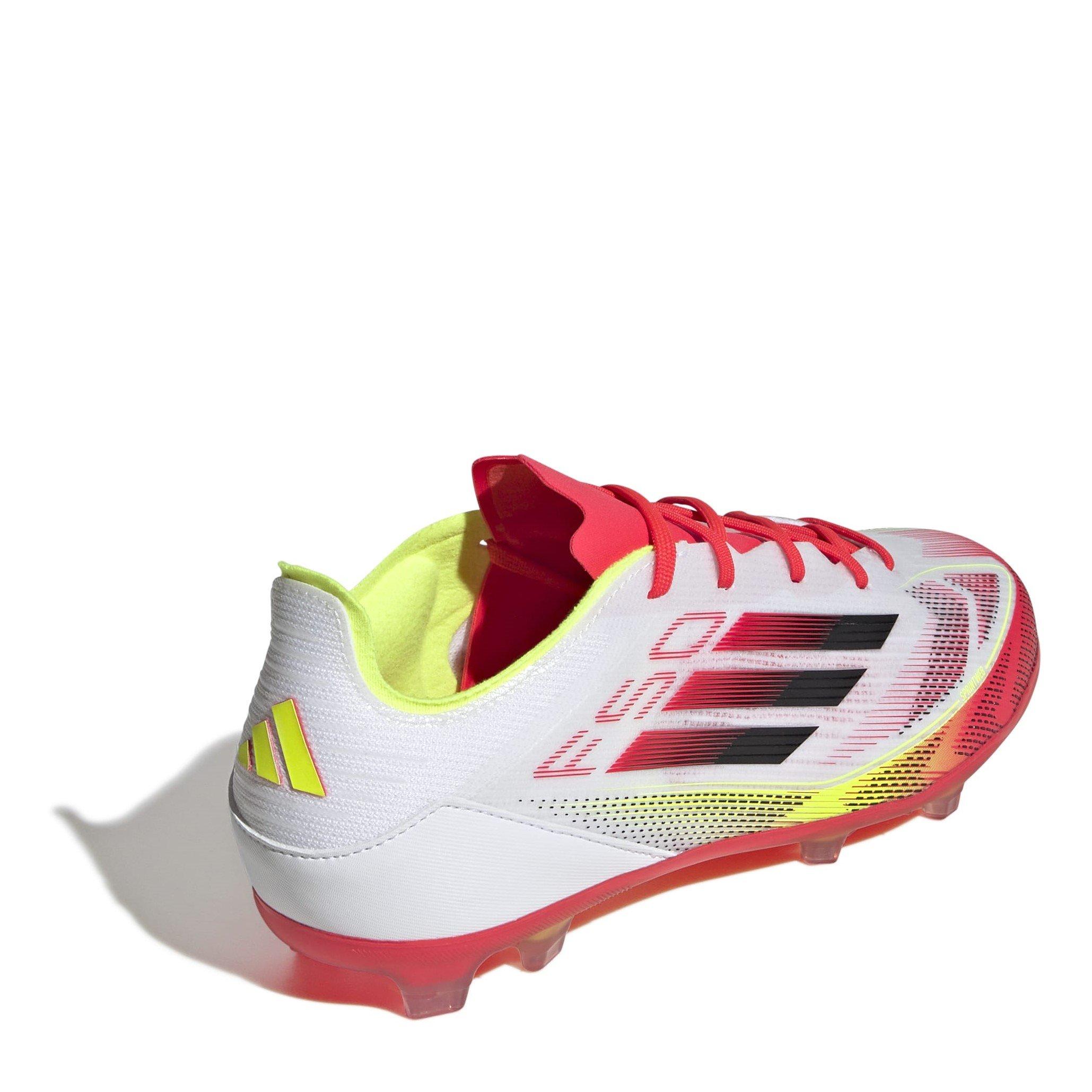 Bijelo/Crveno - adidas - F50 Elite Childrens Firm Ground Football Boots - 4