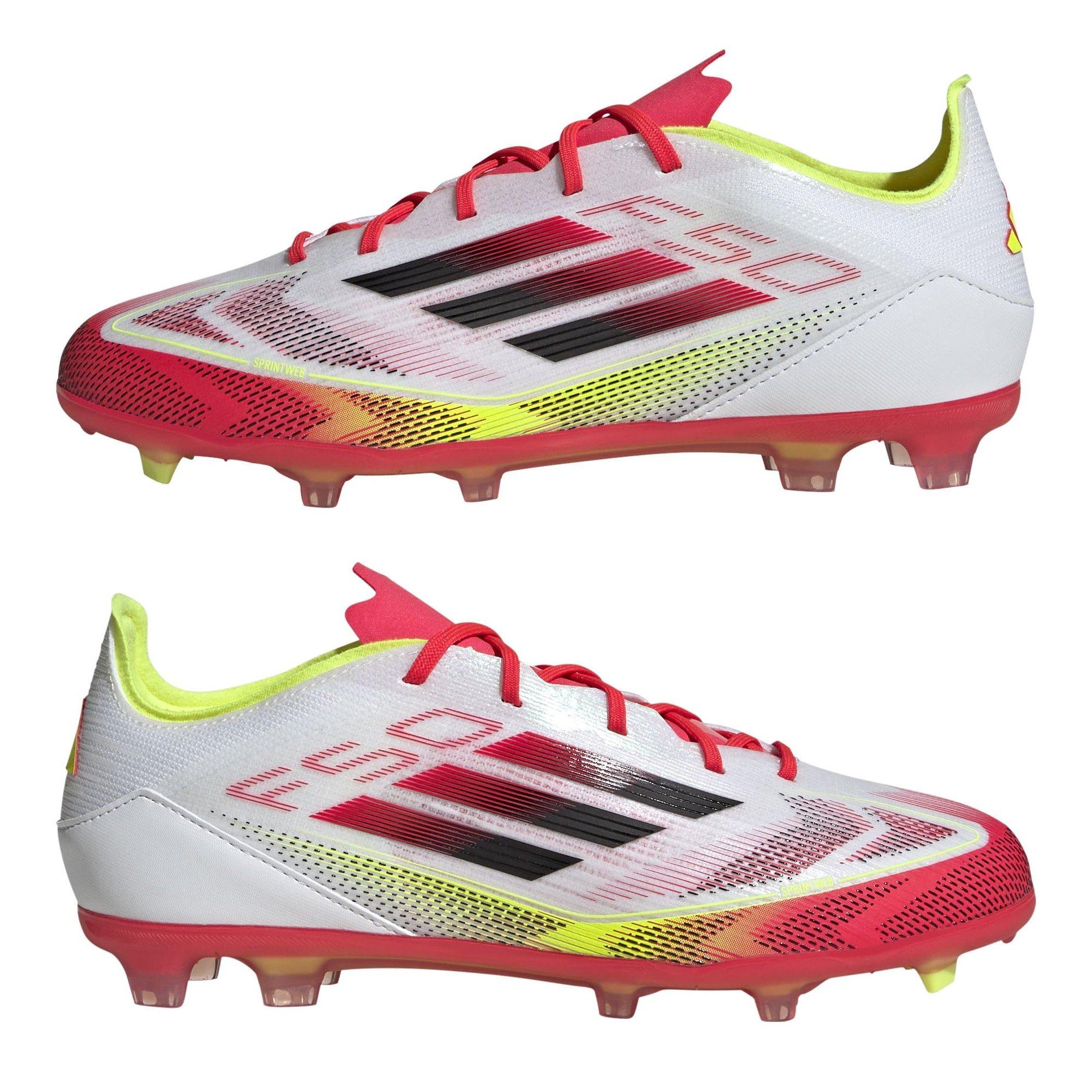 Bijelo/Crveno - adidas - F50 Elite Childrens Firm Ground Football Boots - 9