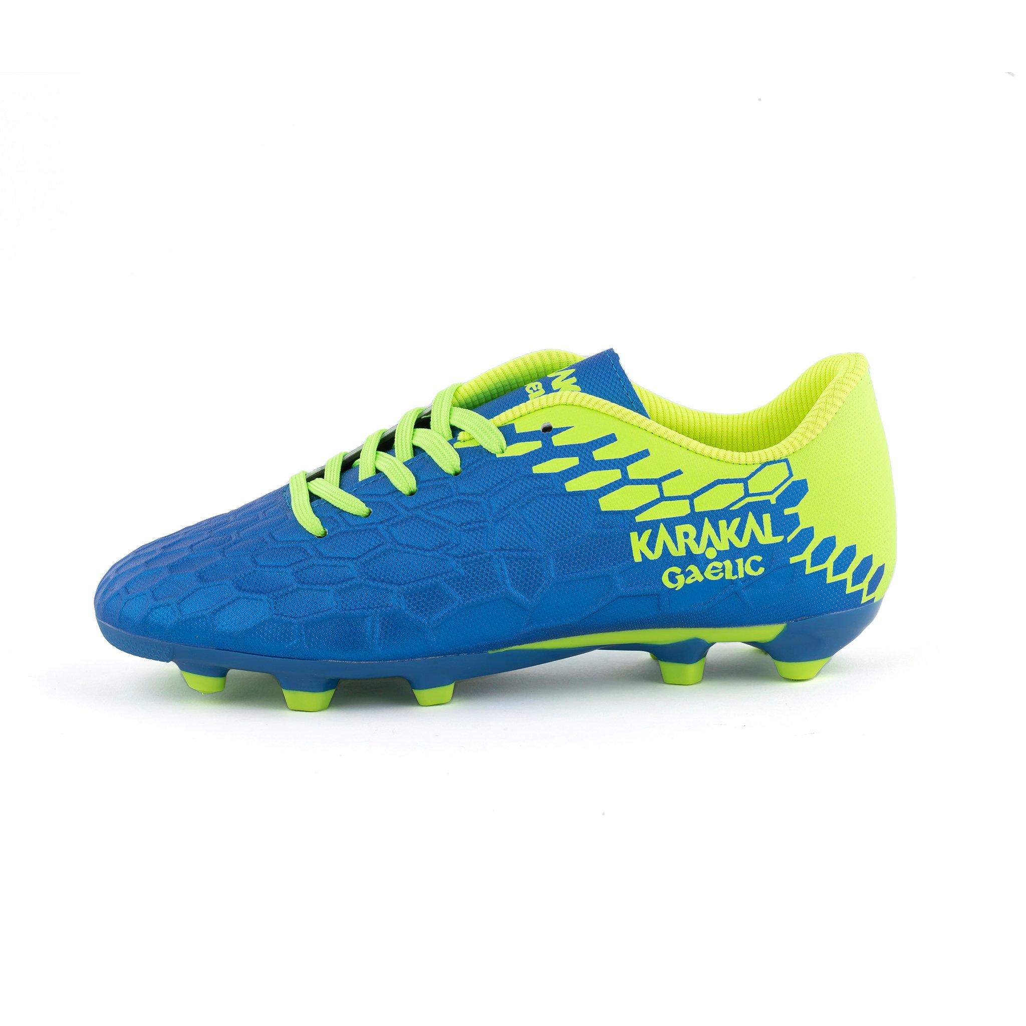 Royal/L Groen - Karakal - Gaelic Firm Ground Football Boots Junior - 2