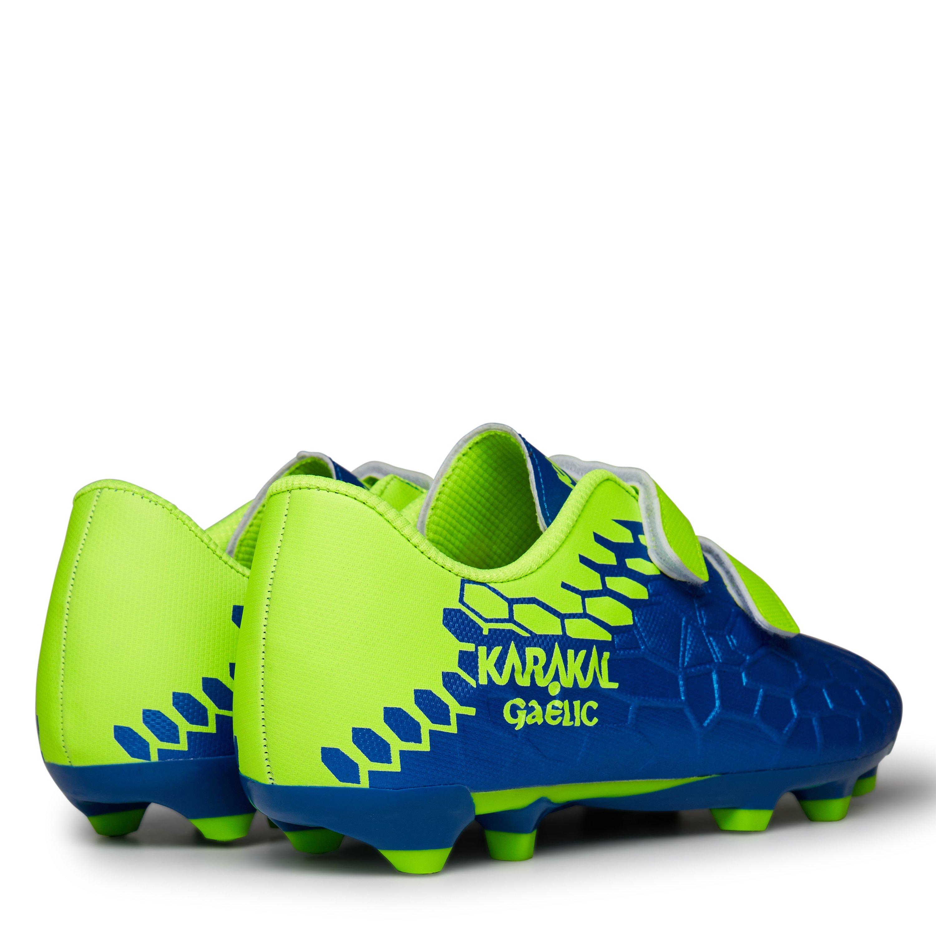 Royal/L Groen - Karakal - Gaelic Firm Ground Football Boots Junior - 5