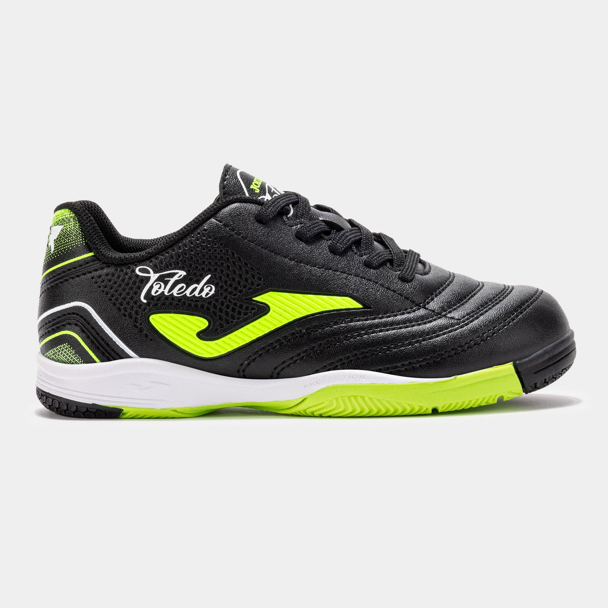 Joma Scarpe da Calcio Unisex 31-38 Ideale per Erba Artificiale - ToledoJR, Nero, 27 EU