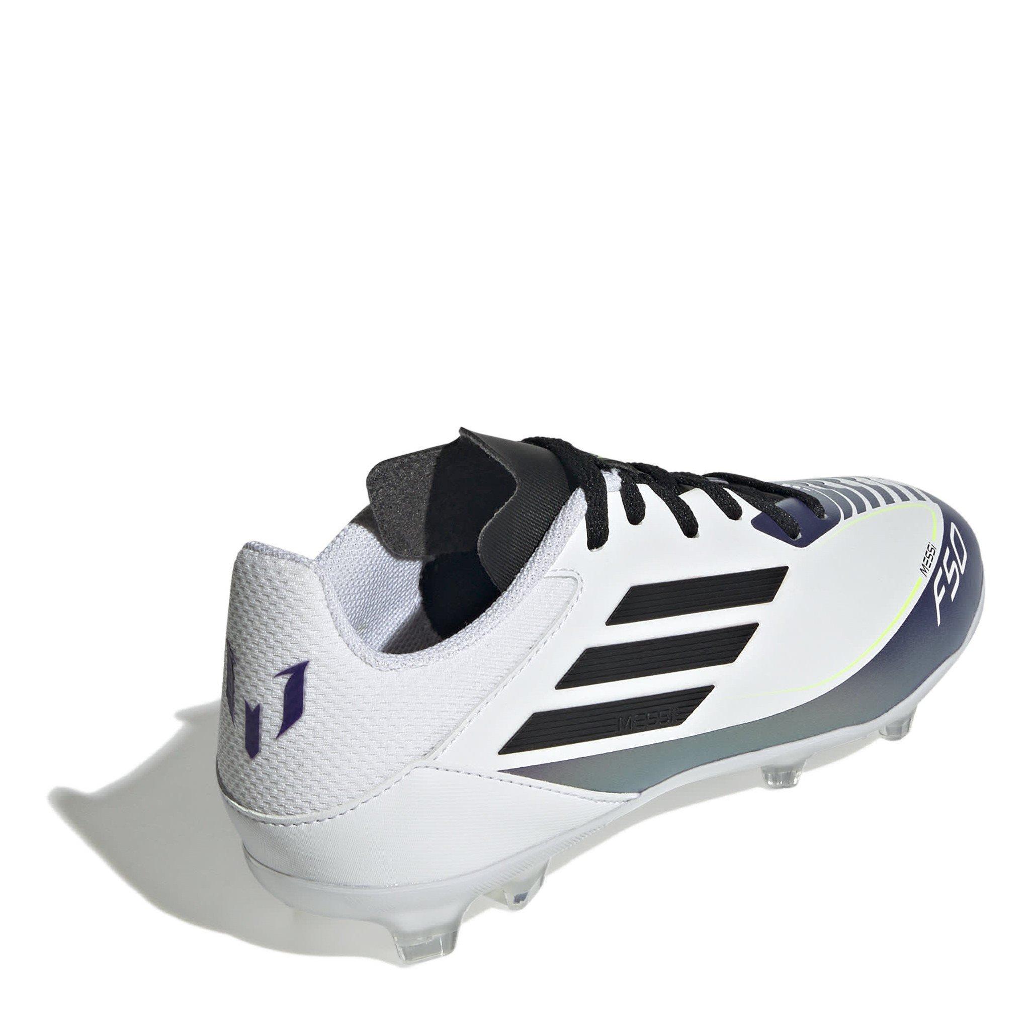White/Purple - adidas - F50 League Childrens Firm Ground Football Boots - 4
