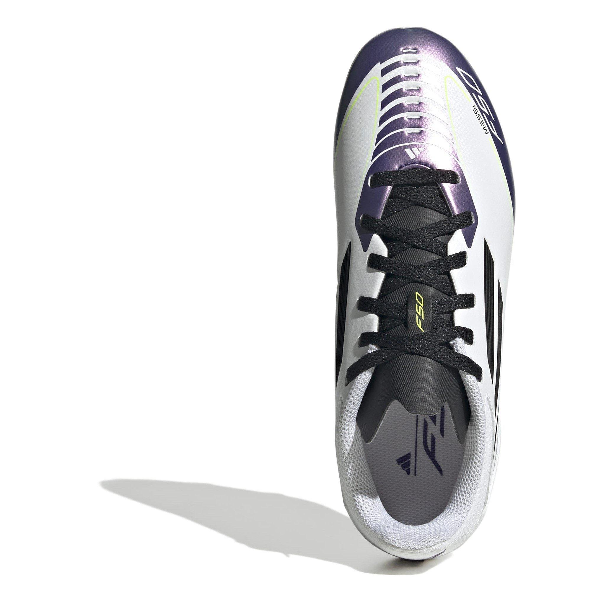 White/Purple - adidas - F50 League Childrens Firm Ground Football Boots - 5