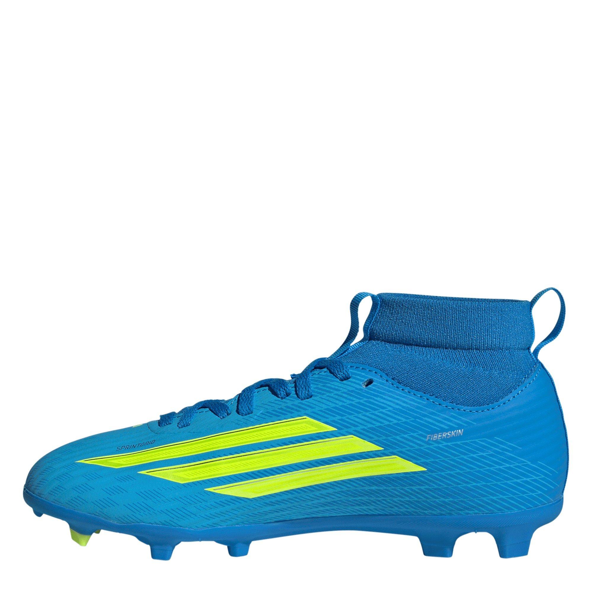 Blu/Giallo - adidas - F50 League Childrens Multi-Ground Football Boots - 2