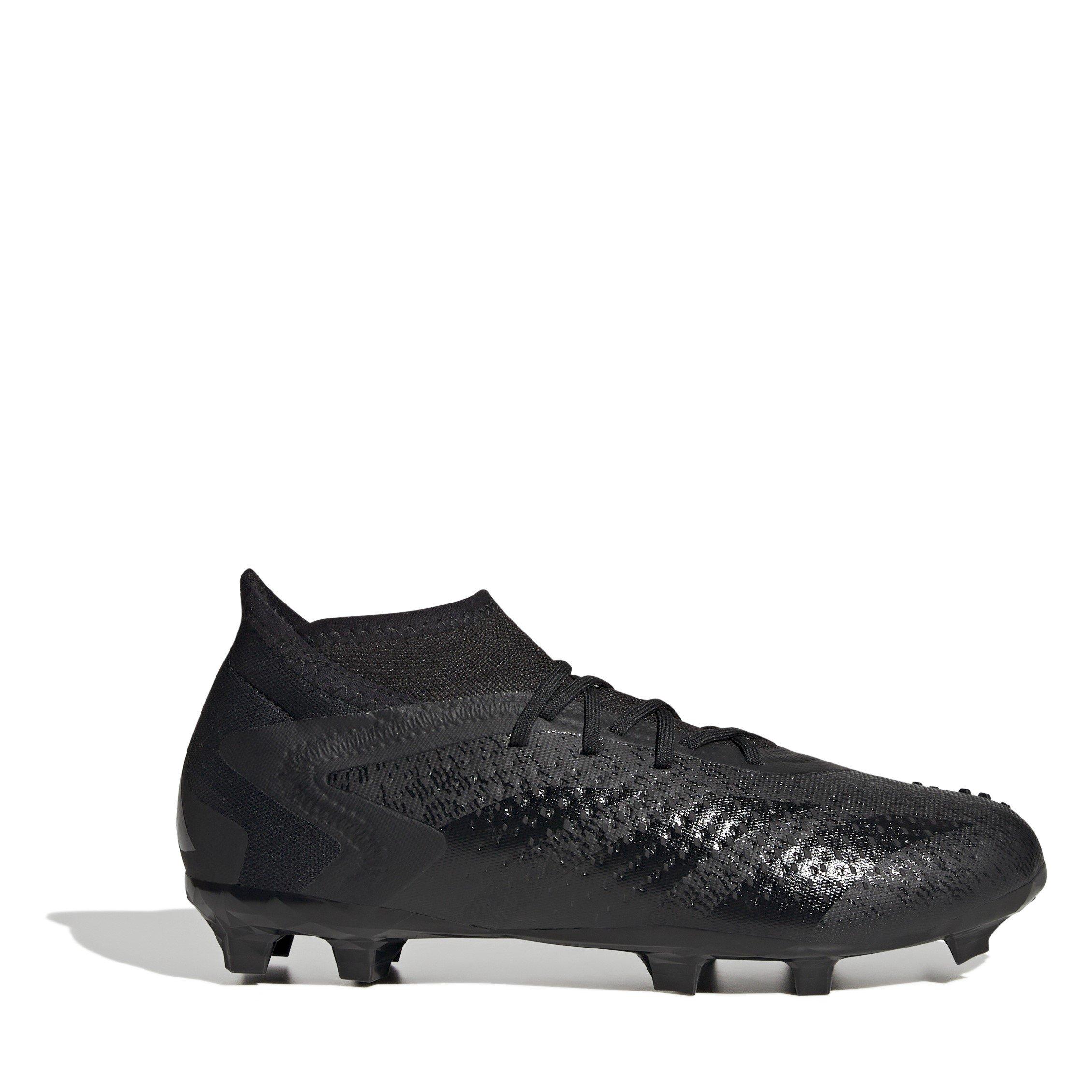 Adidas Boys Predator Accuracy.1 Childrens Firm Ground Football Boots - Black/Black - C10 (28)