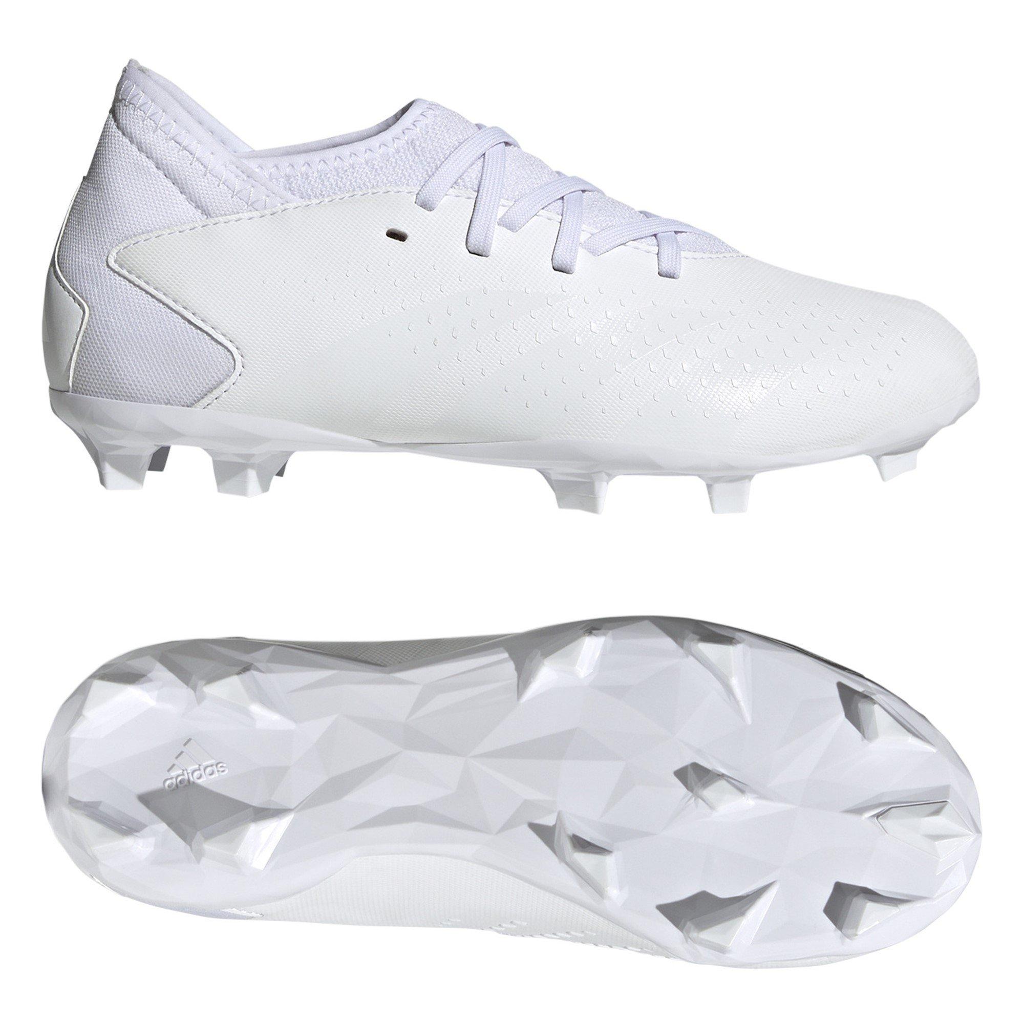White/White - adidas - Predator Accuracy.3 Childrens Firm Ground Football Boots - 10