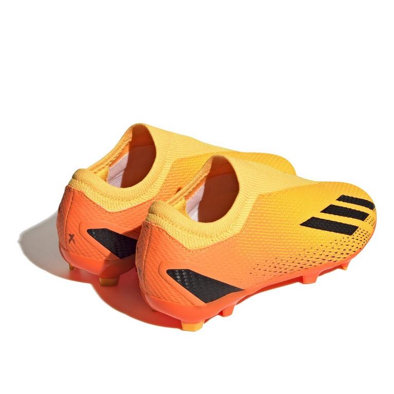 Naranja/Negro - adidas - X .3 Firm Ground Football Boots Child Boys - 4