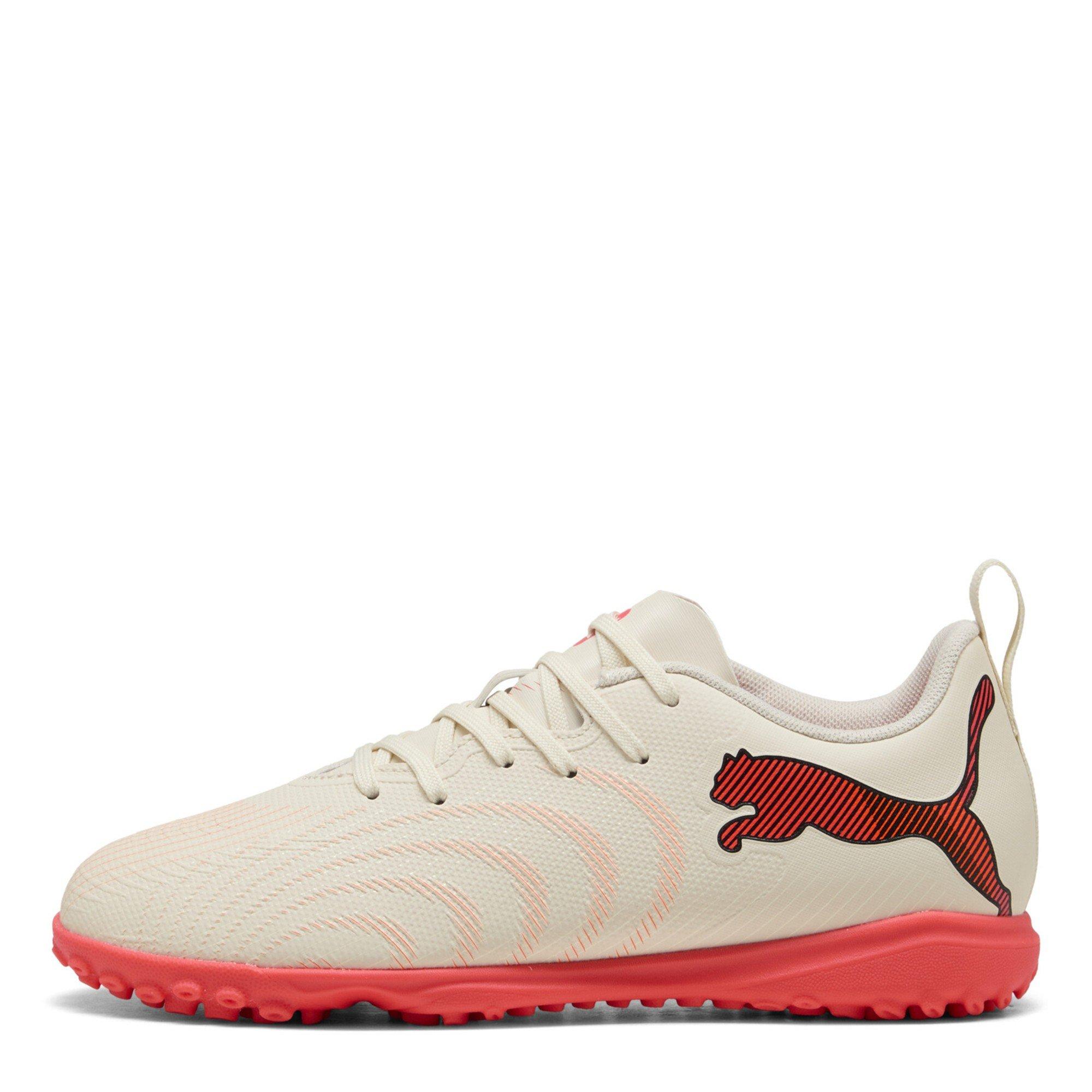 Amandel/Rood - Puma - Childrens PUMA Future 9 Play Astro Turf Football Boots - 2