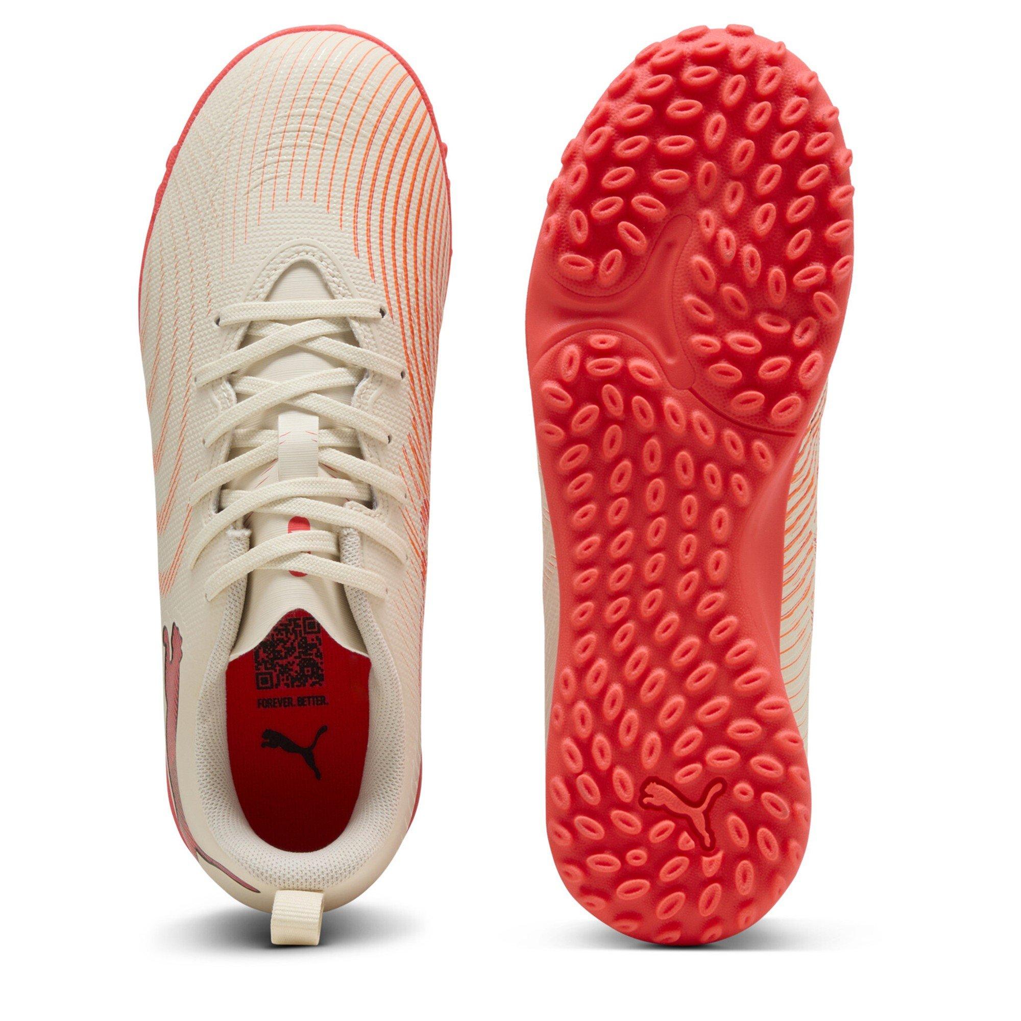 Amandel/Rood - Puma - Childrens PUMA Future 9 Play Astro Turf Football Boots - 3