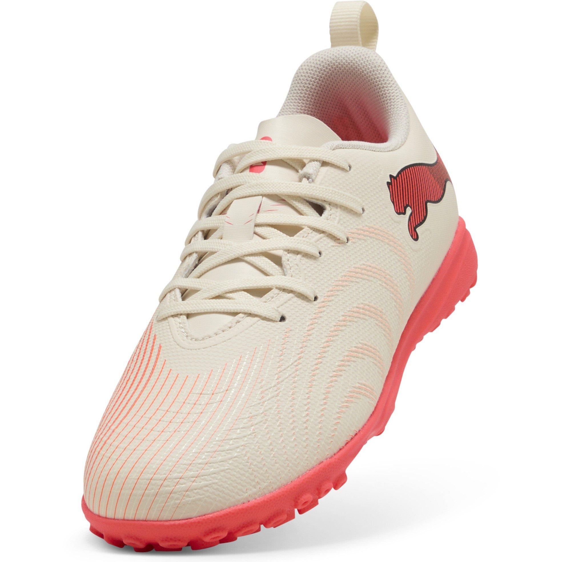 Amandel/Rood - Puma - Childrens PUMA Future 9 Play Astro Turf Football Boots - 6