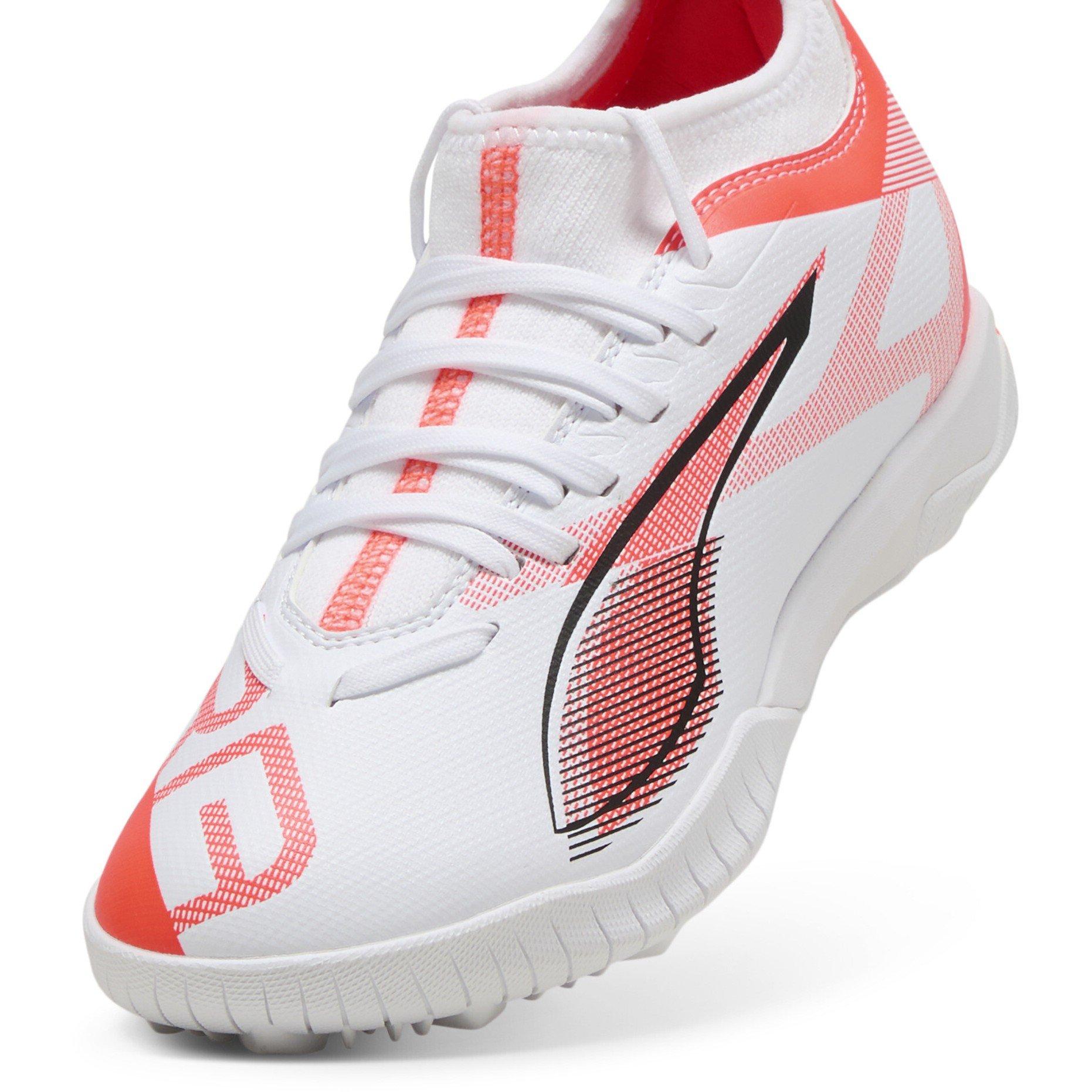 White-Bl - Puma - Puma Ultra 5 Match Tt + Mid Jr Astro Turf Football Boots Unisex Kids - 6