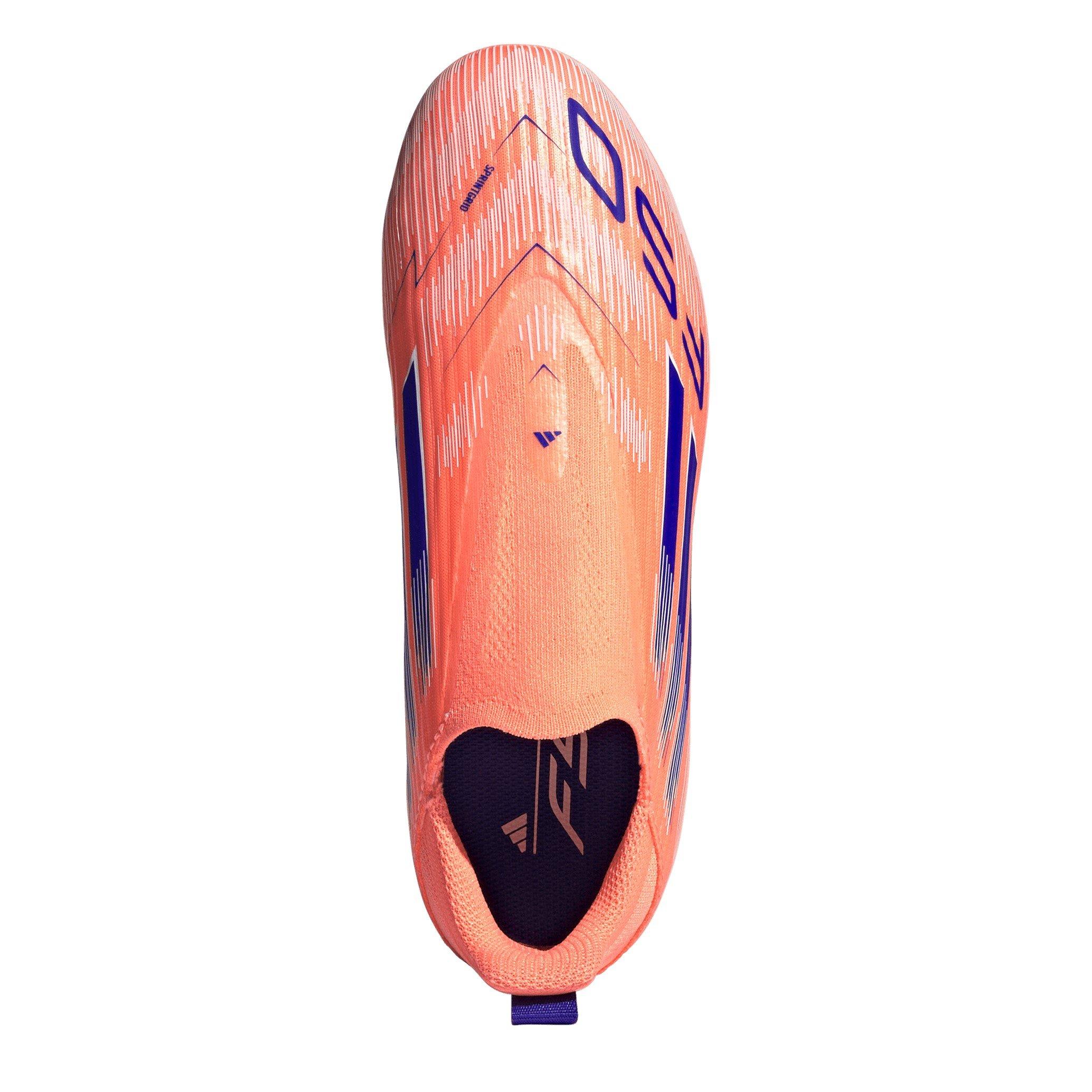 Orange/Blue - adidas - F50 Childrens League Laceless Multi-Ground Boots - 5