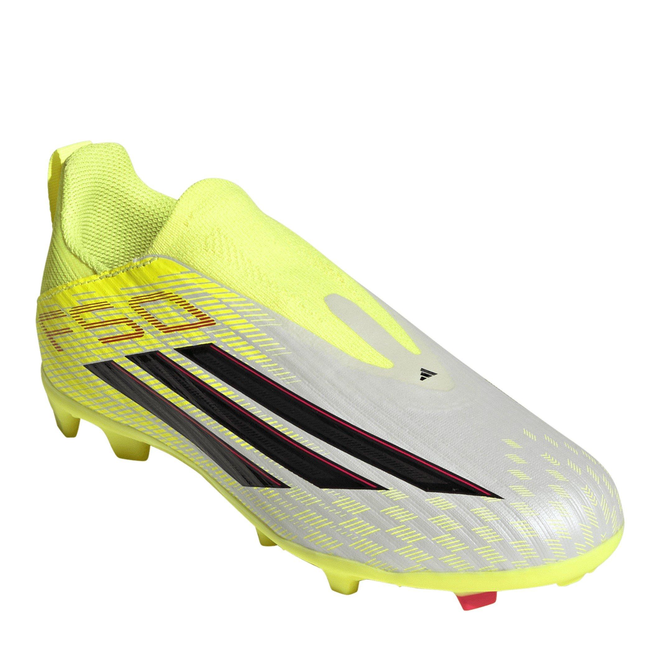 Solar Yellow - adidas - F50 Childrens League Laceless Multi-Ground Boots - 3