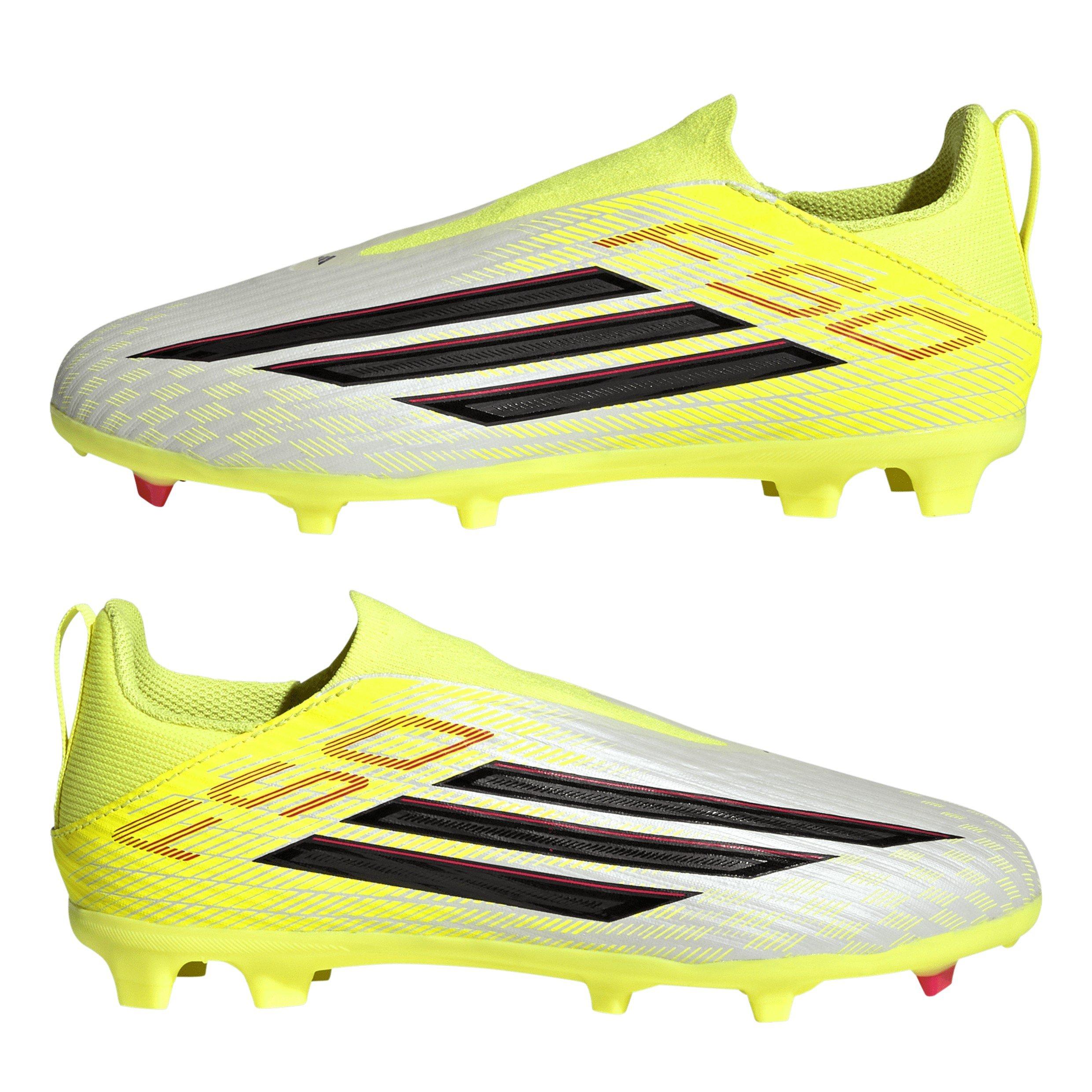 Solar Yellow - adidas - F50 Childrens League Laceless Multi-Ground Boots - 9