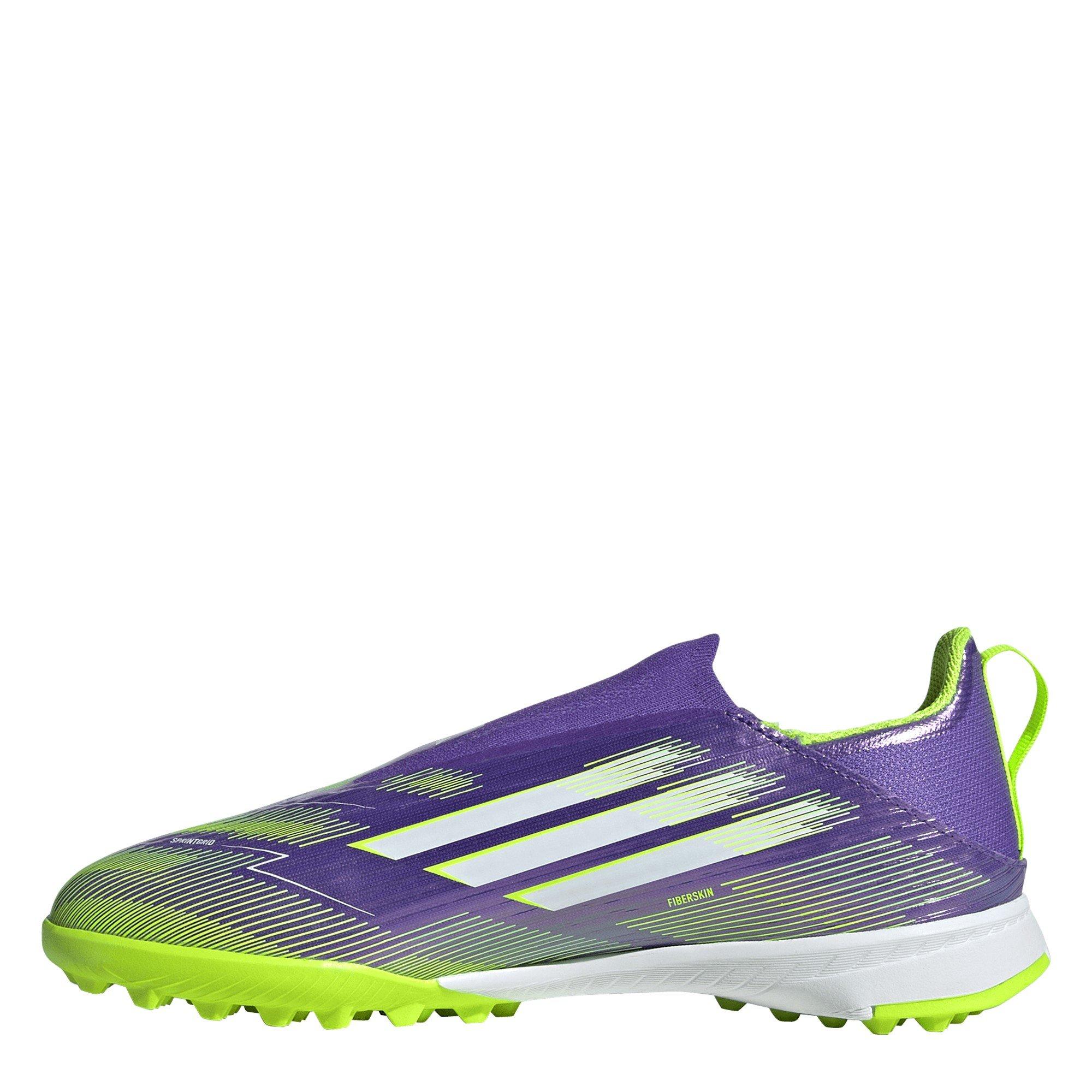 Purple/White - adidas - F50 Juniors League Laceless Multi-Ground Boots - 2
