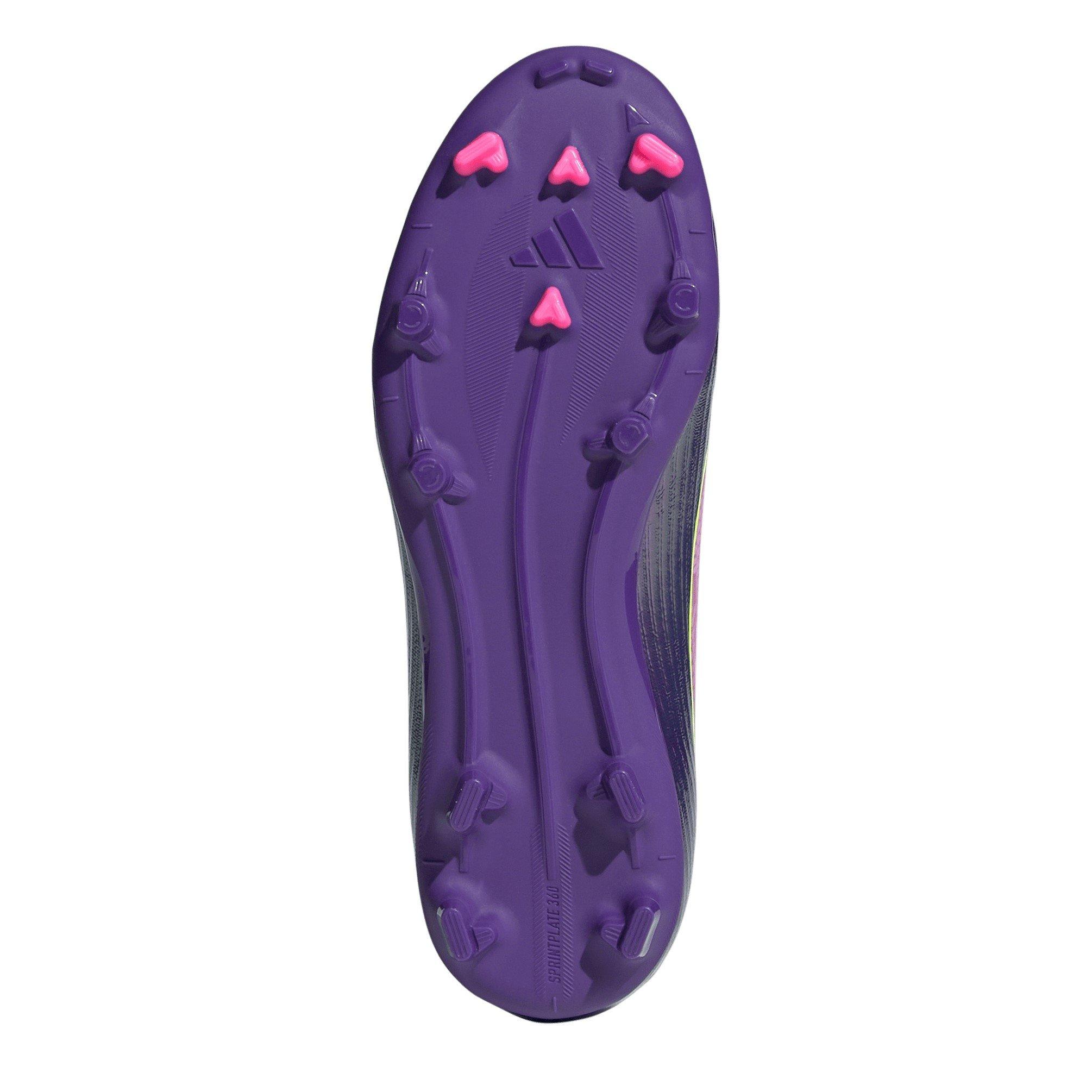 Purple/Yellow - adidas - F50 Childrens League Laceless Multi-Ground Boots - 6