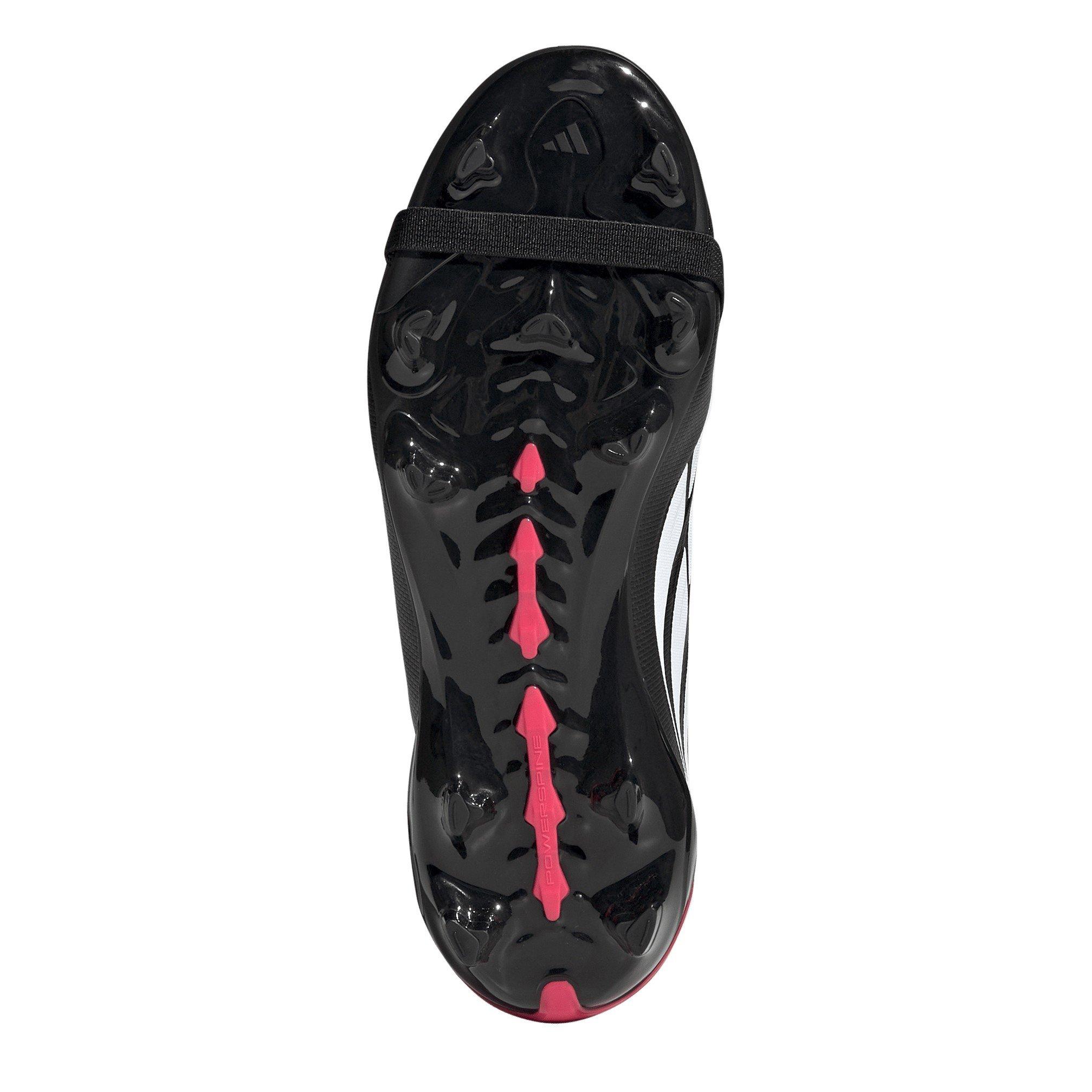Noir/Rouge - adidas - Predator Fold-Over Tongue League Firm Ground Football Boots Childrens - 6