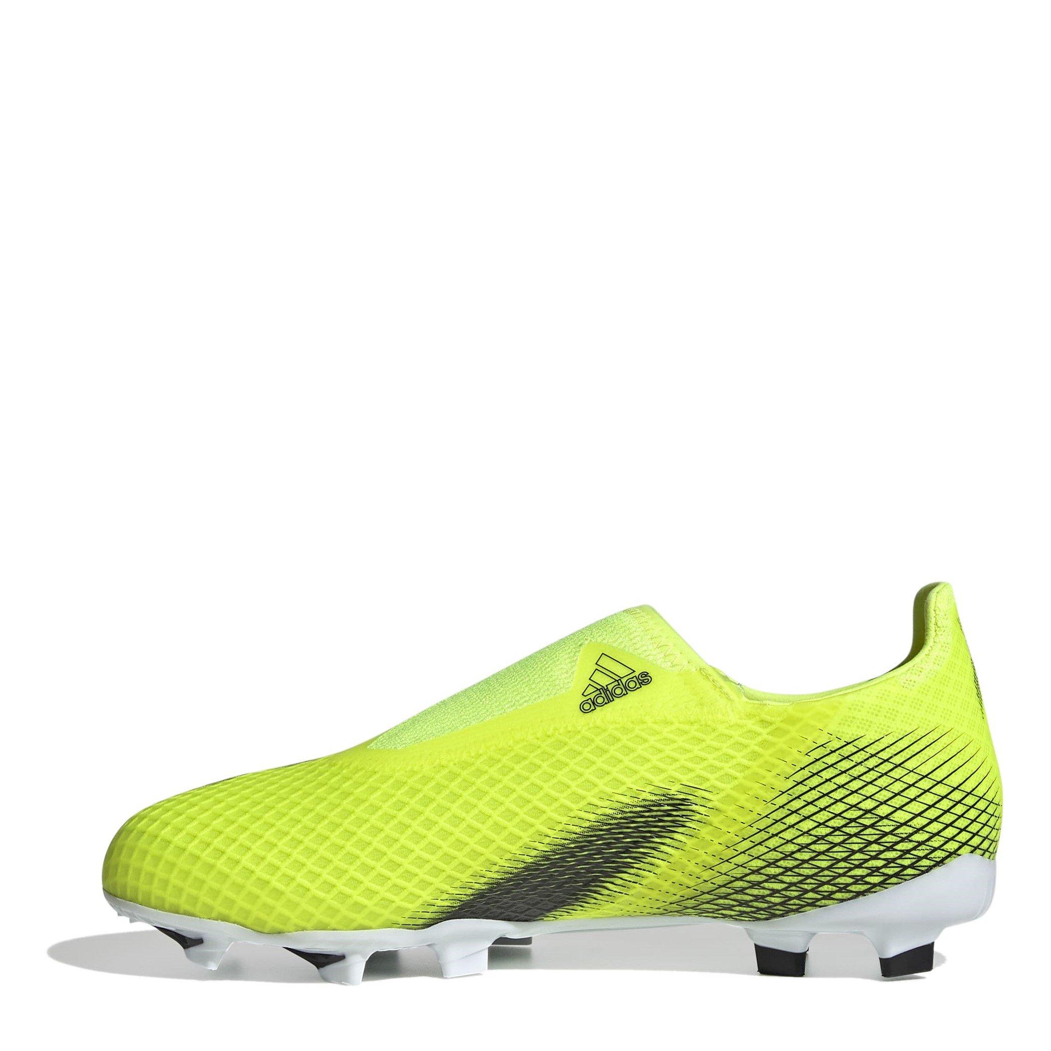 Amarelo - adidas - X Ghosted .3 Laceless Childrens Firm Ground Football Boots - 2