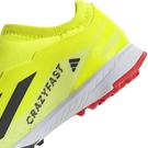 Amarillo/Negro/Blanco - adidas - X Crazyfast League Childrens Laceless Astro Turf Football Boots - 7