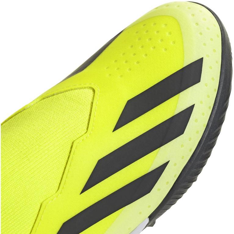 Amarillo/Negro/Blanco - adidas - X Crazyfast League Childrens Laceless Astro Turf Football Boots - 8