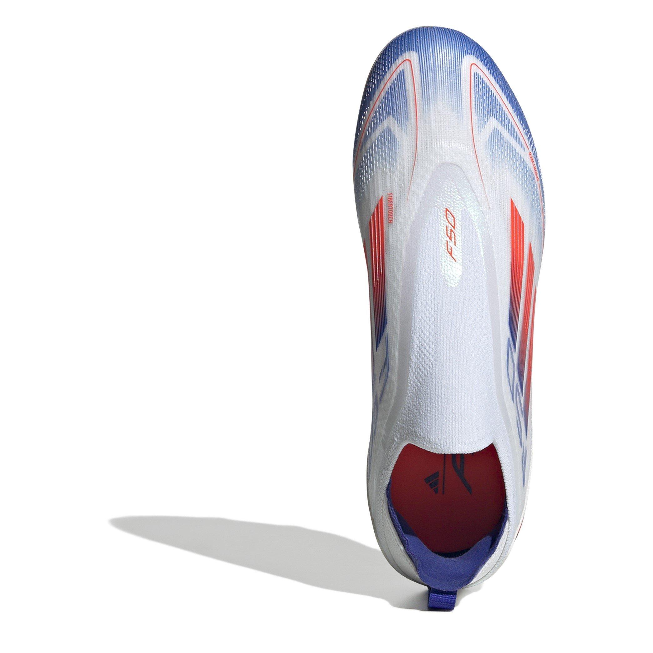 Ftwr White - adidas - F50 Pro Laceless Juniors Firm Ground Football Boots - 5