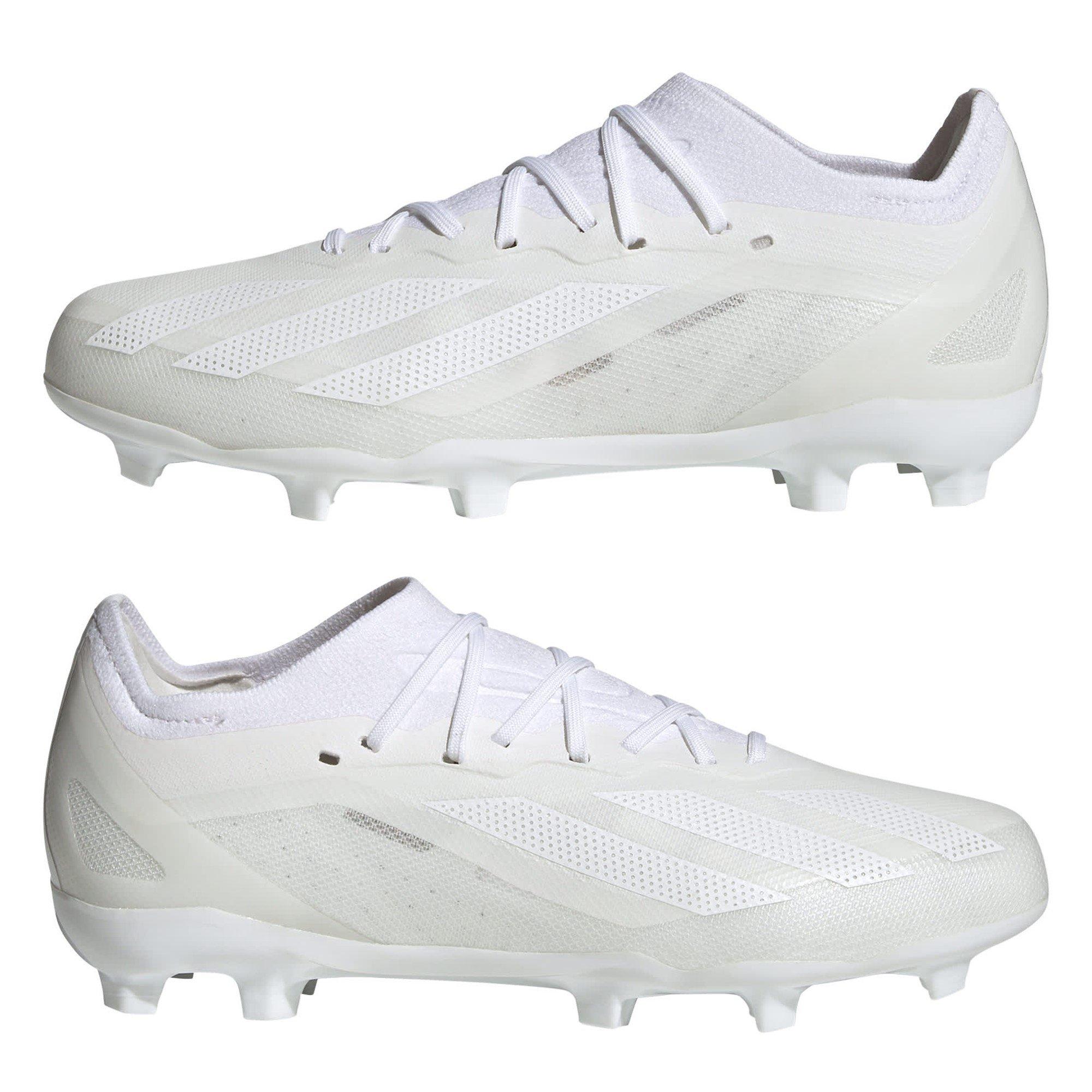 Witte Schoen/Ftwr - adidas - X Crazyfast Elite Firm Ground Childrens Football Boots - 9