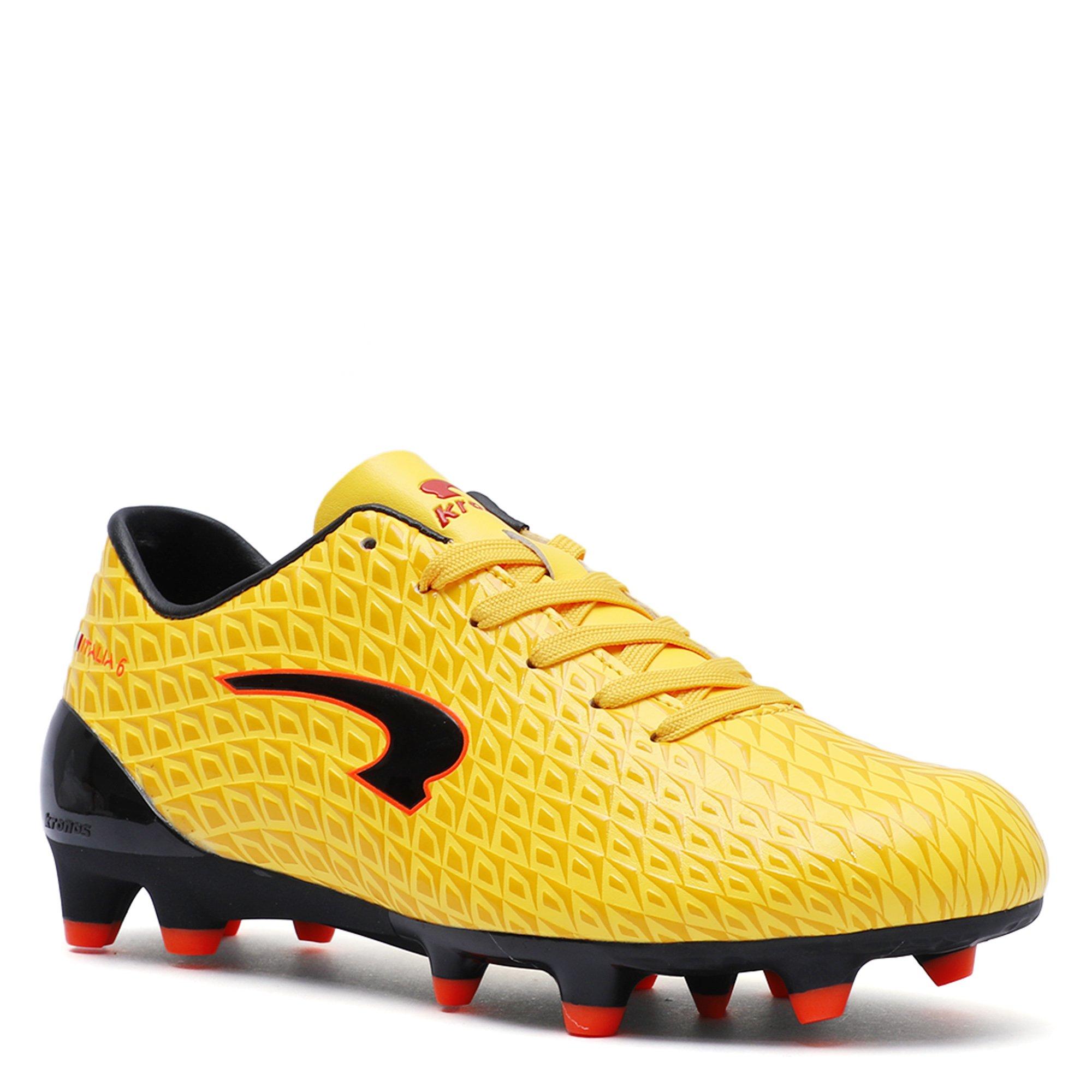 Gold/Blk/Org - Kronos - Italia 6 Junior Firm Ground Football Boots - 5