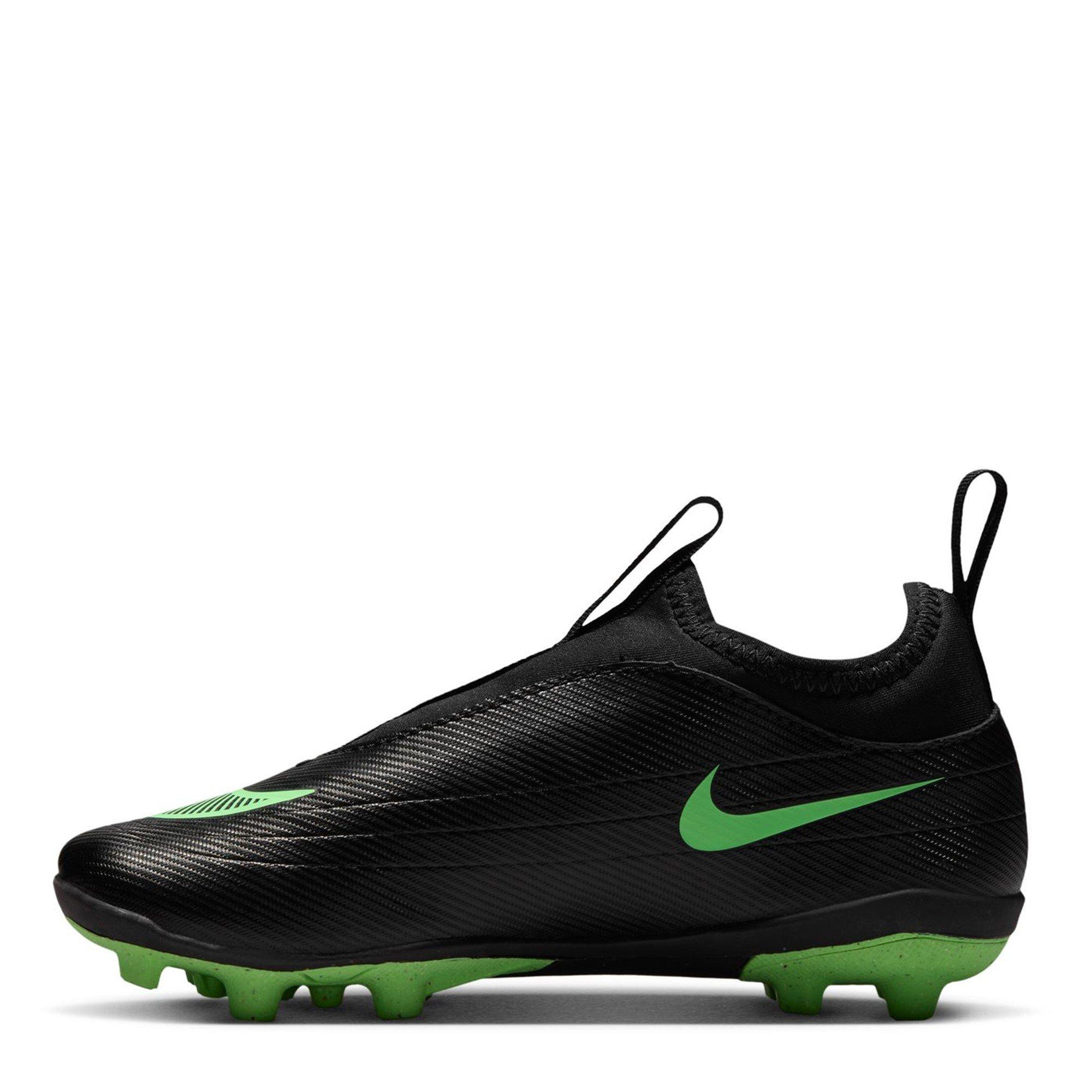 Black/Green - Nike - Kids' Mercurial Club Firm Ground Football Boots - 2