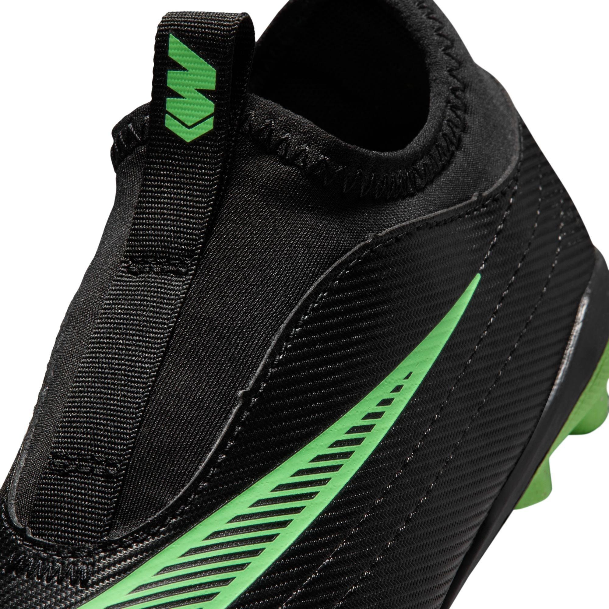 Black/Green - Nike - Kids' Mercurial Club Firm Ground Football Boots - 7