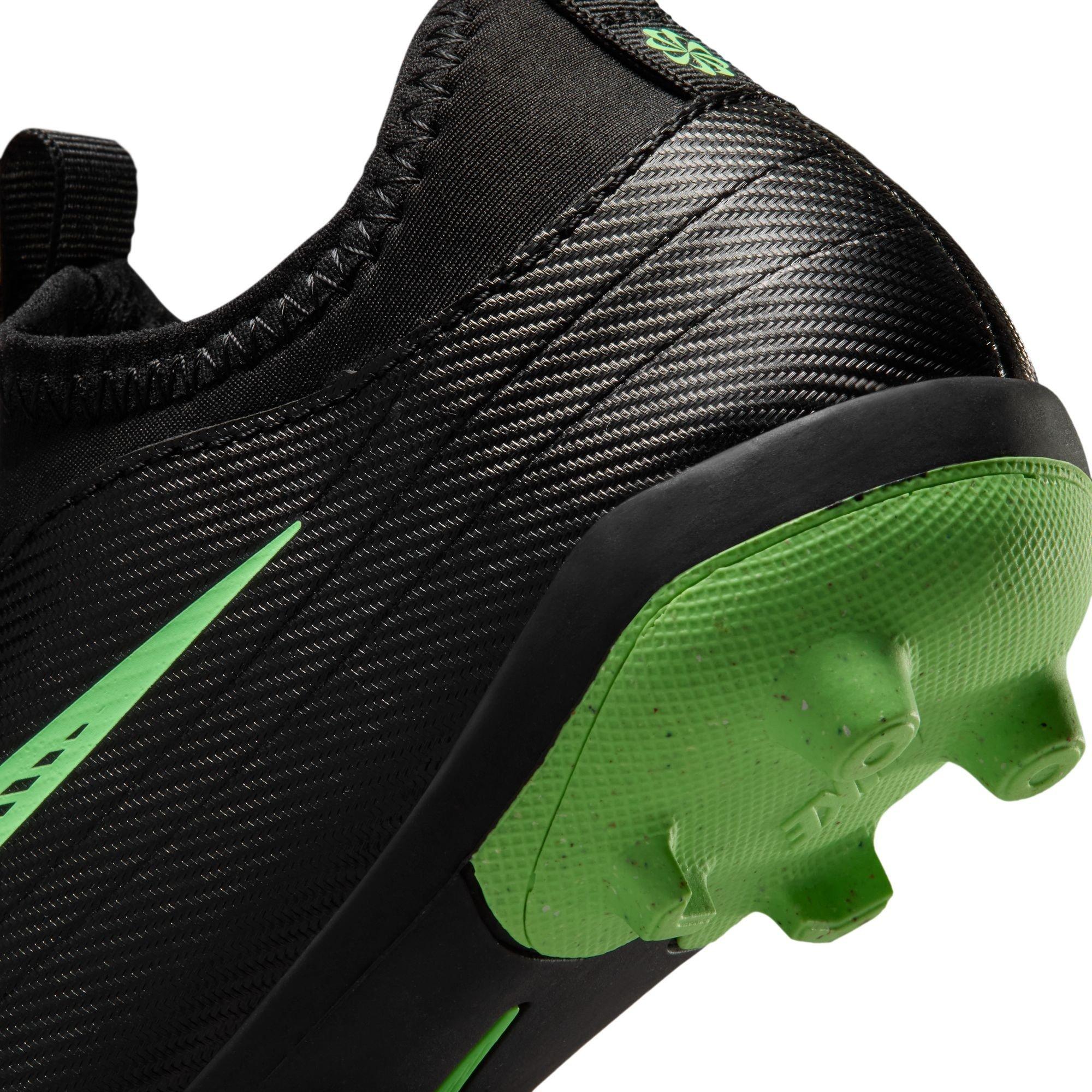 Black/Green - Nike - Kids' Mercurial Club Firm Ground Football Boots - 8