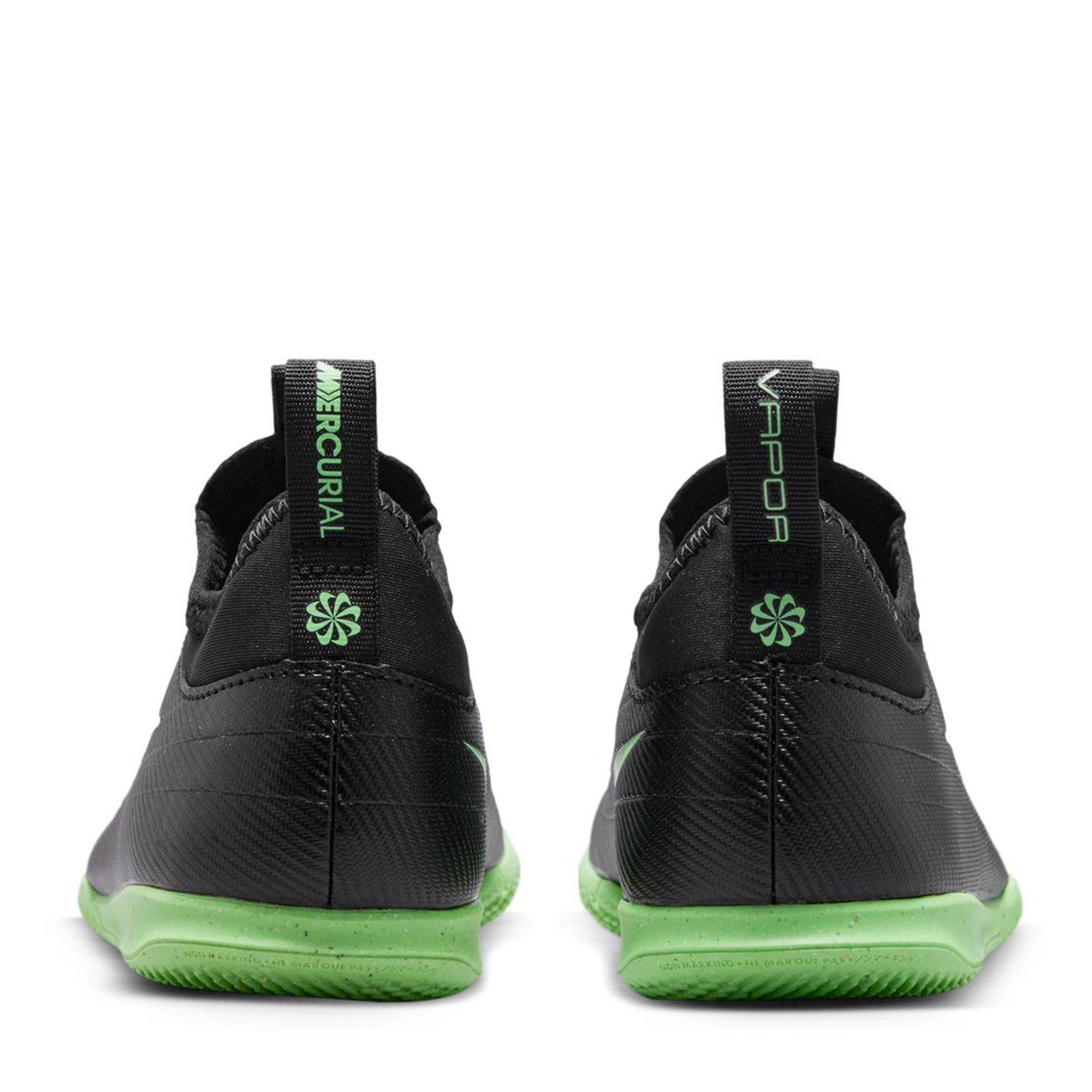 Noir/Vert - Nike - Kids' Mercurial Indoor Football Boots - 5