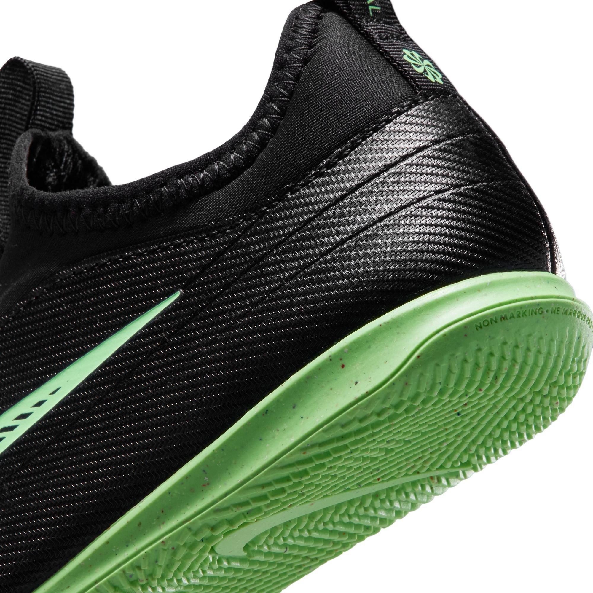 Noir/Vert - Nike - Kids' Mercurial Indoor Football Boots - 8