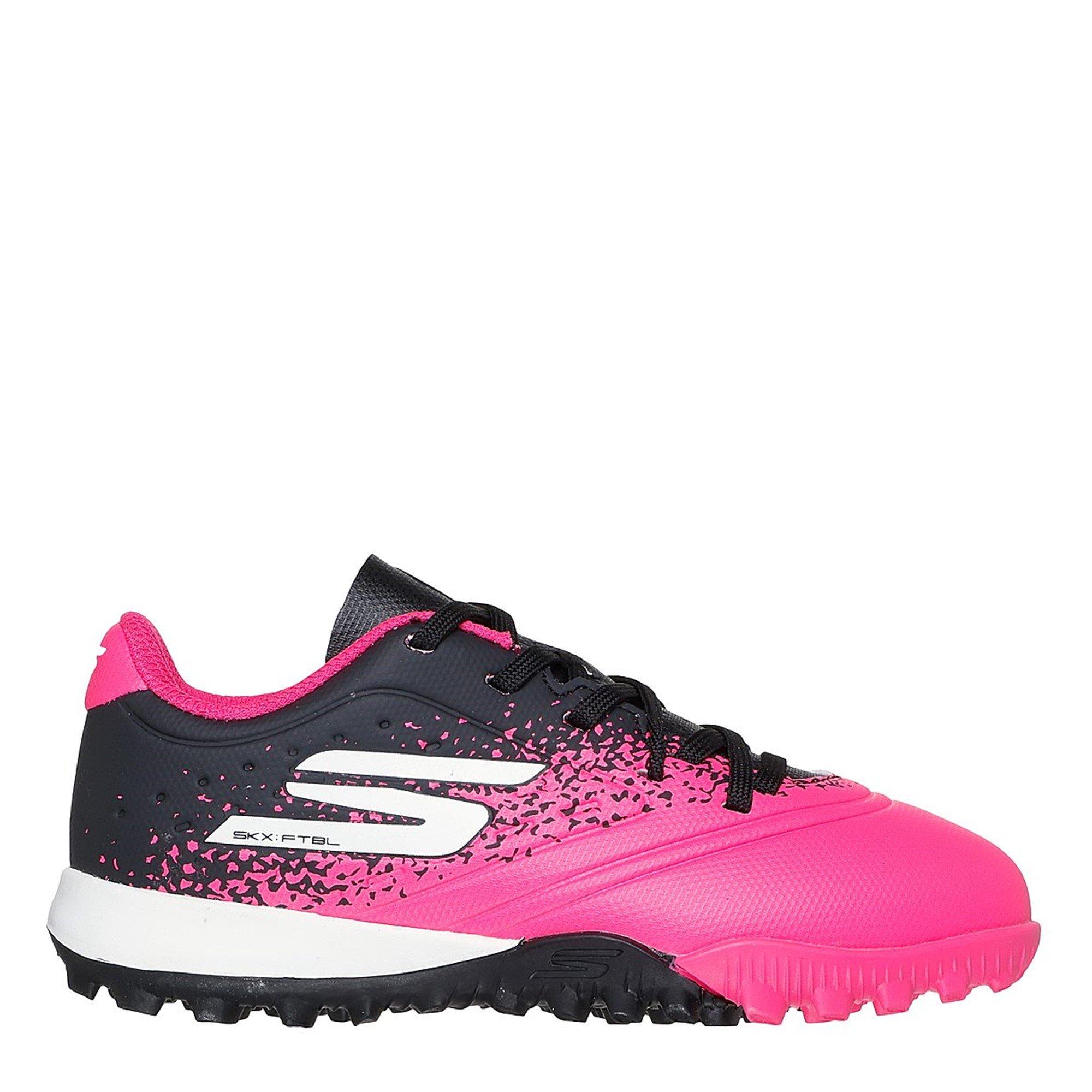 Black/Pink - Skechers - SKX 1 Juniors Astro Turf Football Boots - 3