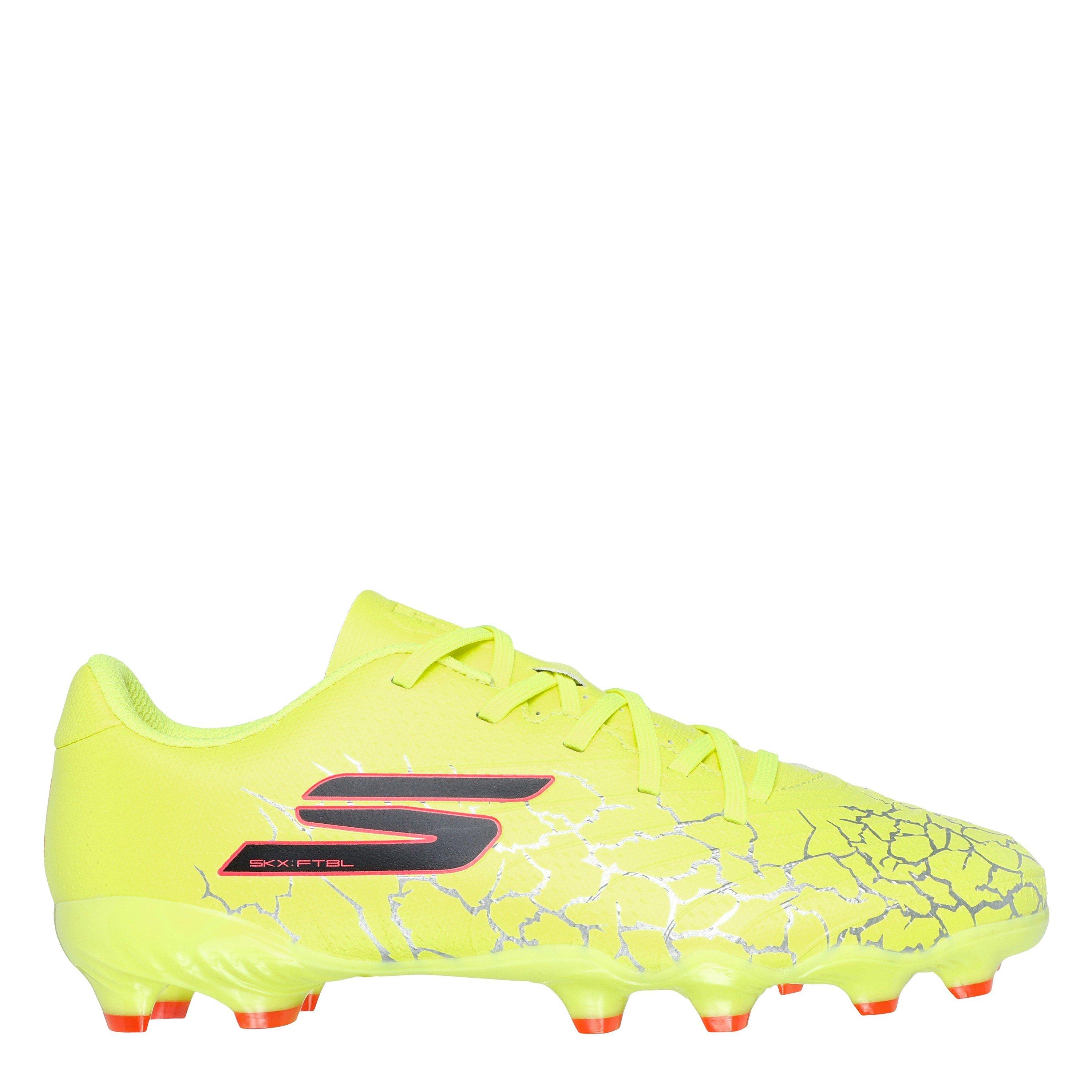 Skechers Boys Skx 01 Juniors Firm Ground Football Boots - Yellow/Black - C10 (27.5)