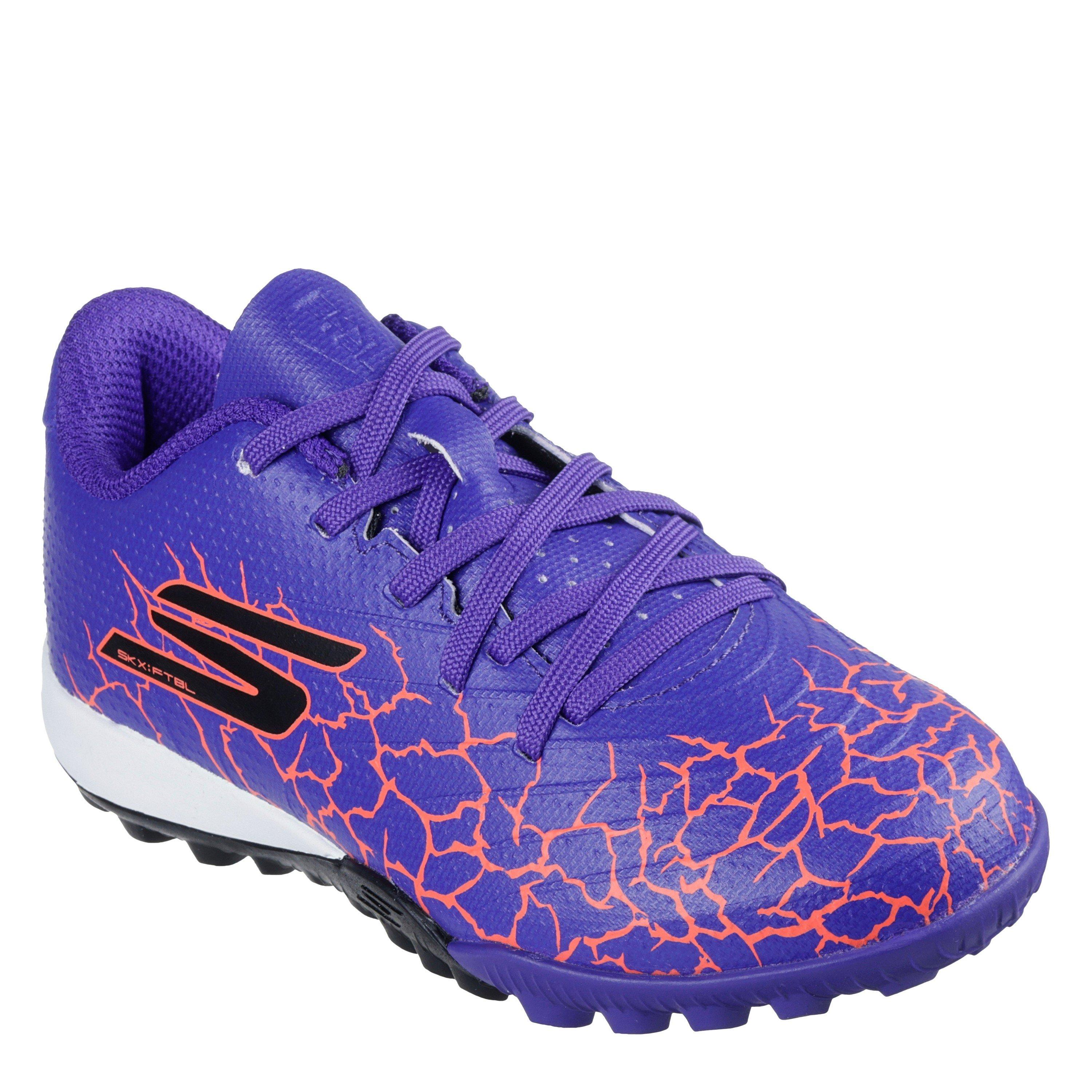 Purple - Skechers - SKX 01 Juniors Astro Turf Football Boots - 3