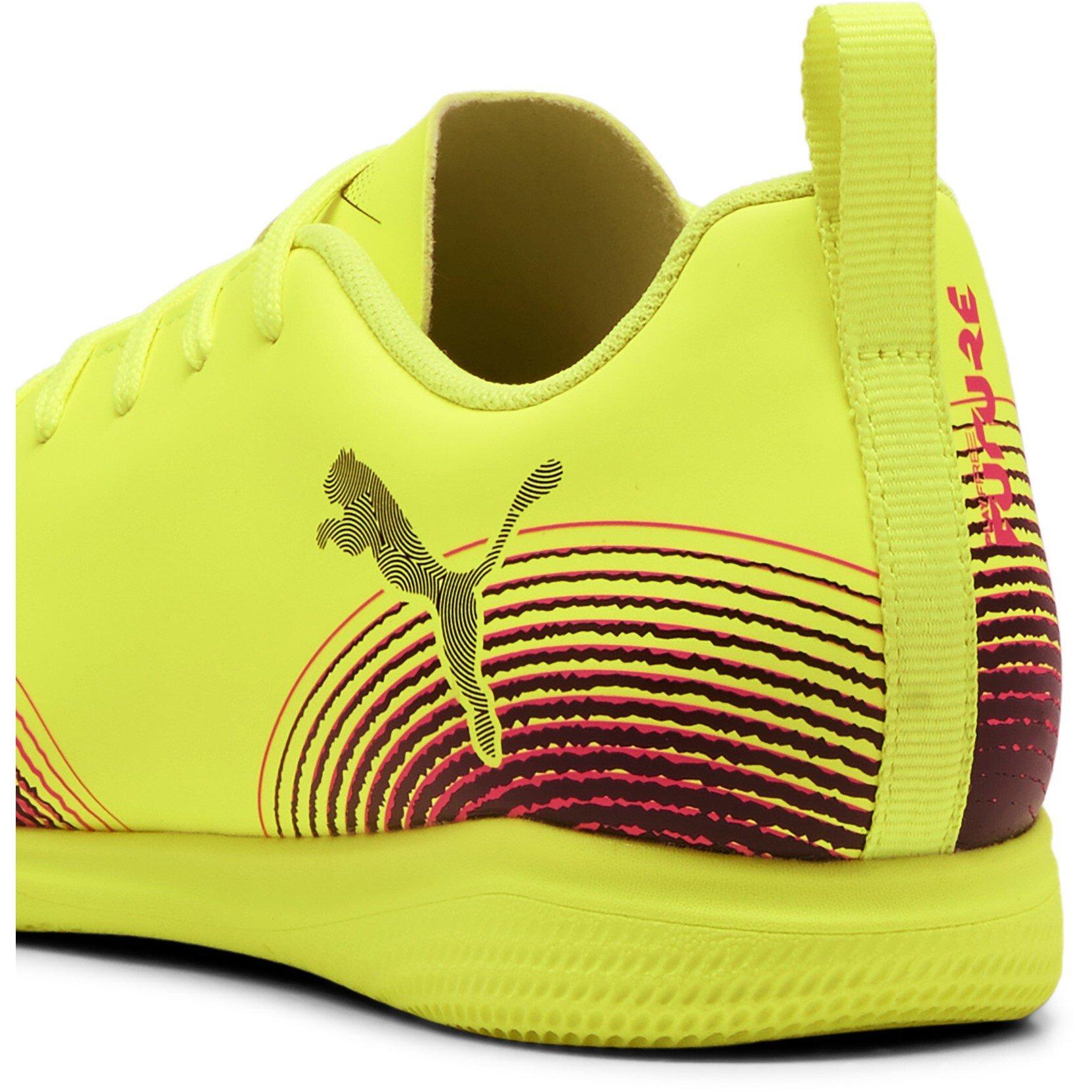 Yellow Alert - Puma - Unisex Kids' Future 8 Play It Indoor Football Boots - 5