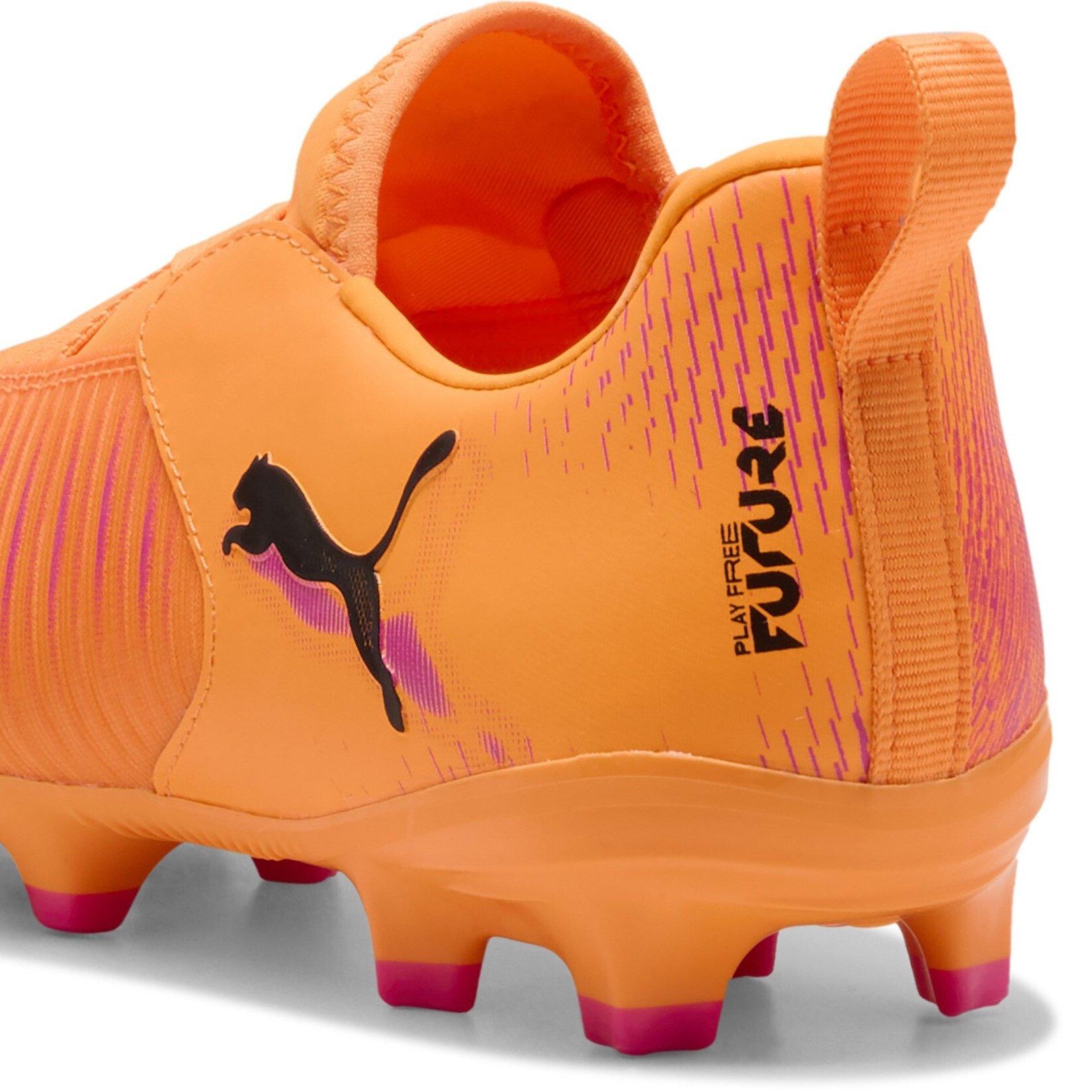 Orange/Black - Puma - Future 8 Match Laceless Childrens Firm Ground Football Boots - 5