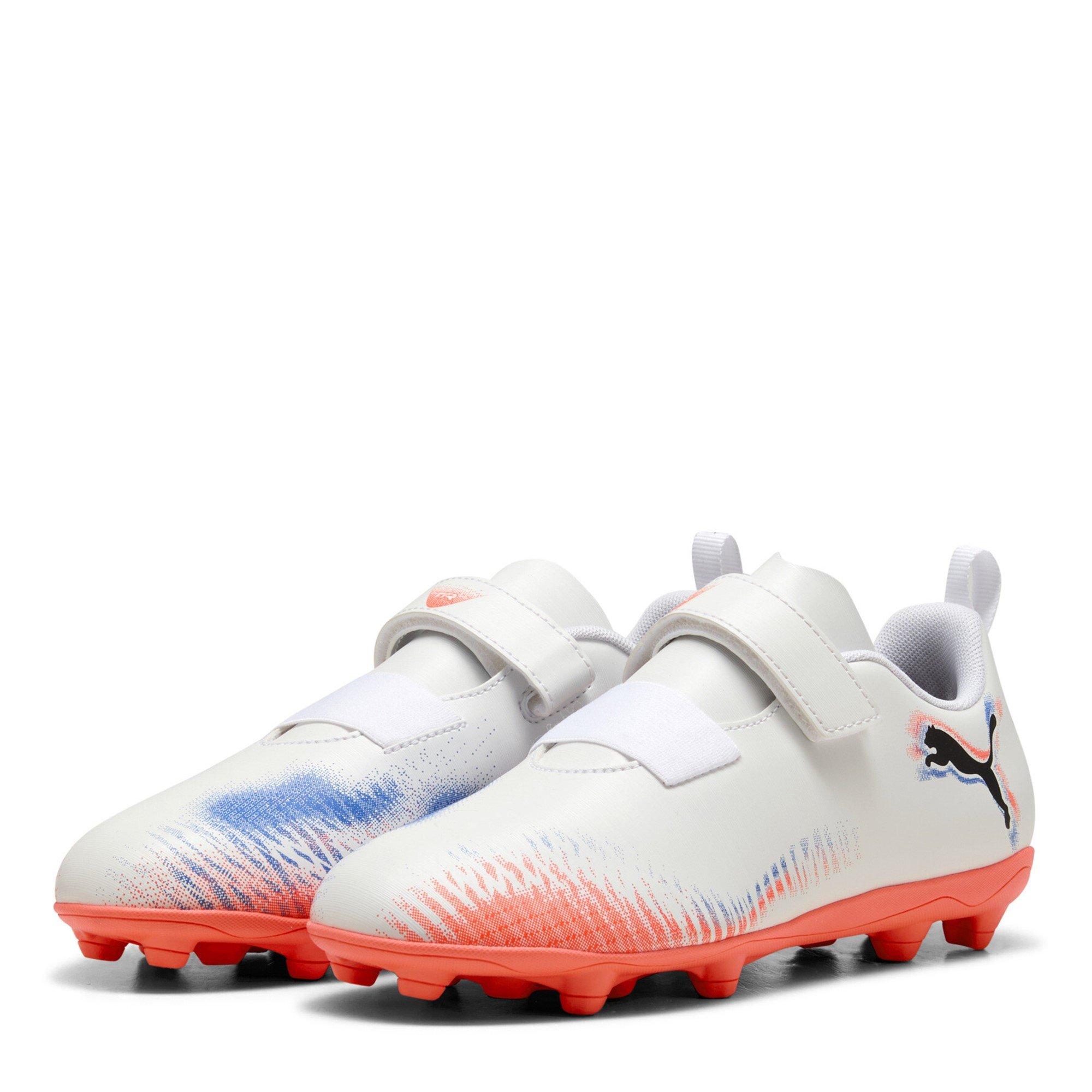 White/Black/Red - Puma - Future 8 Club Childrens Firm ground Football Boots - 1