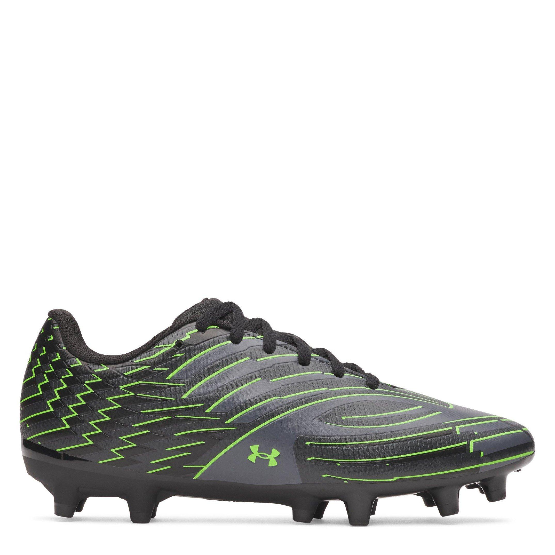 Zwart/Grijs - Under Armour - Kids Under Armour Shadow .4 Firm Ground Football Boots - 1
