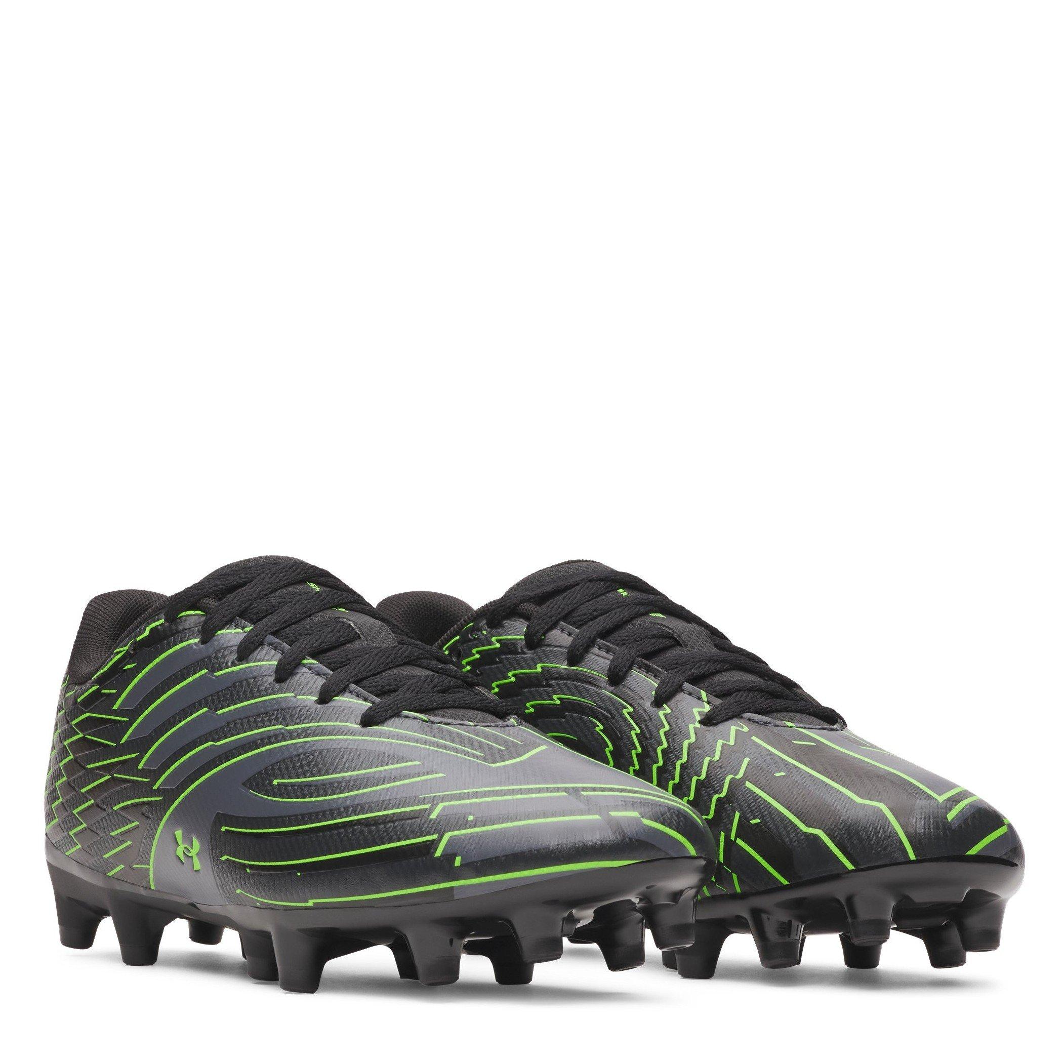 Crno/sive - Under Armour - Kids' Football Boots - 5
