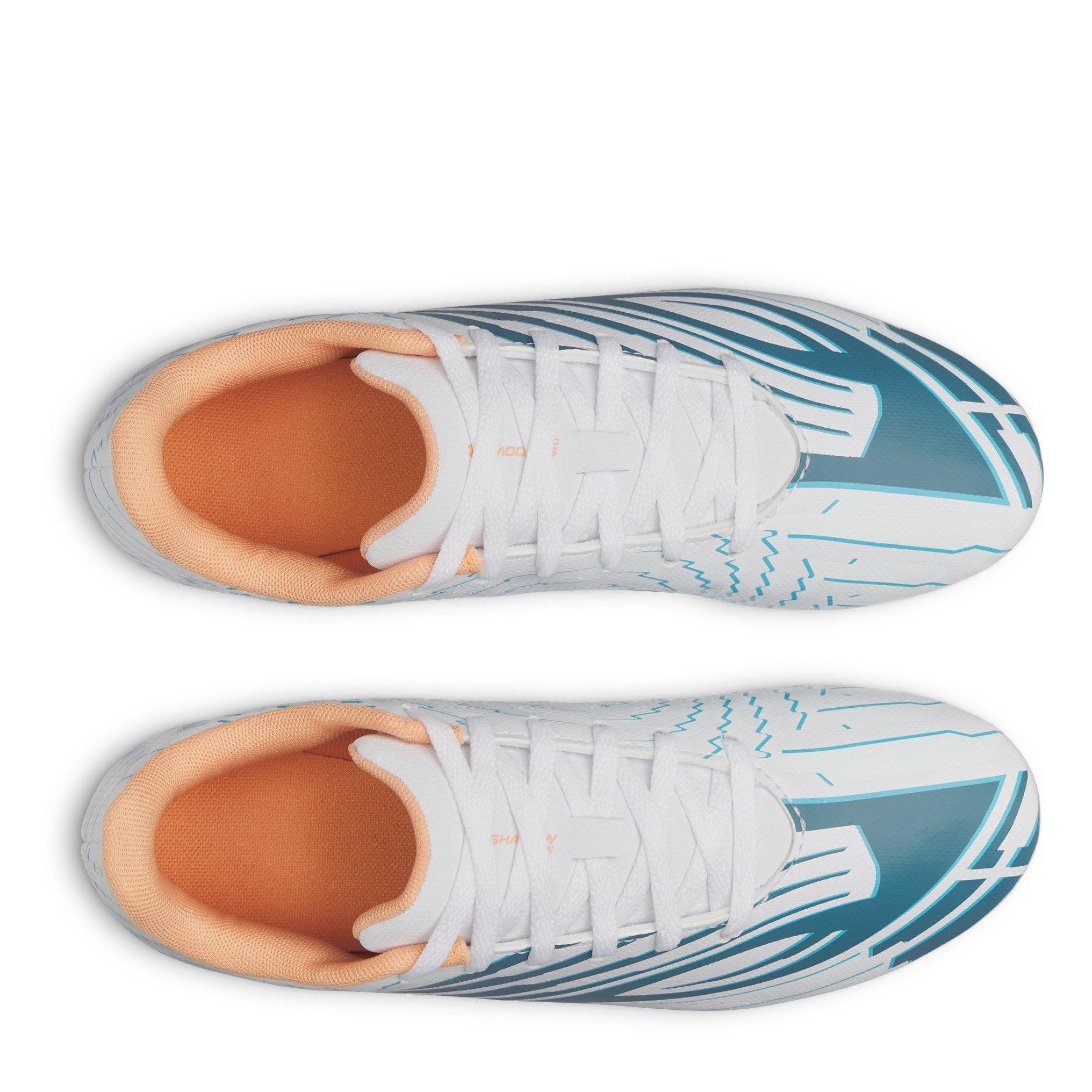 Wht/Blu/Orange - Under Armour - Kids' Firm Ground Football Boots - 4