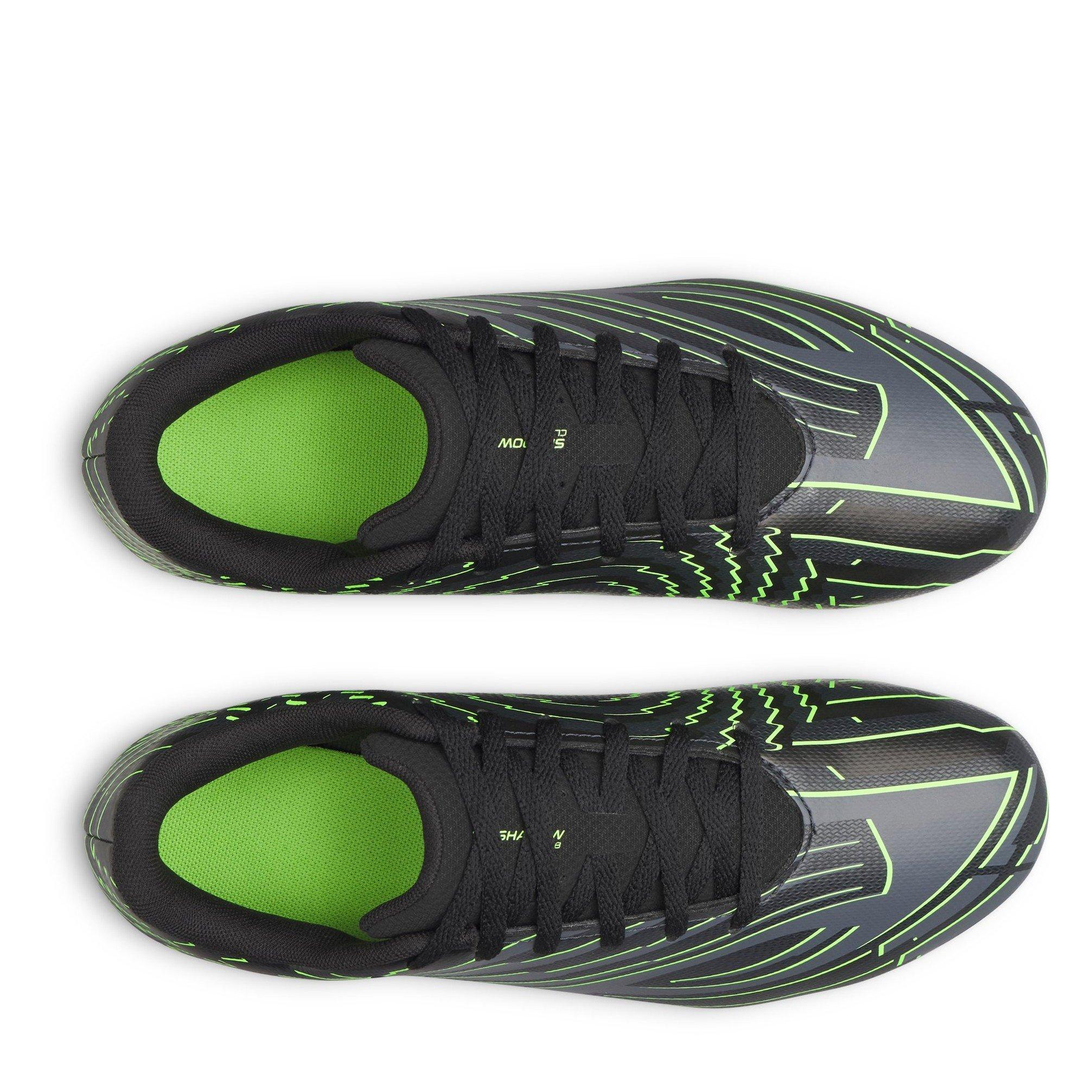 Nero/Grigio/Verde - Under Armour - Kids' Firm Ground Football Boots - 4