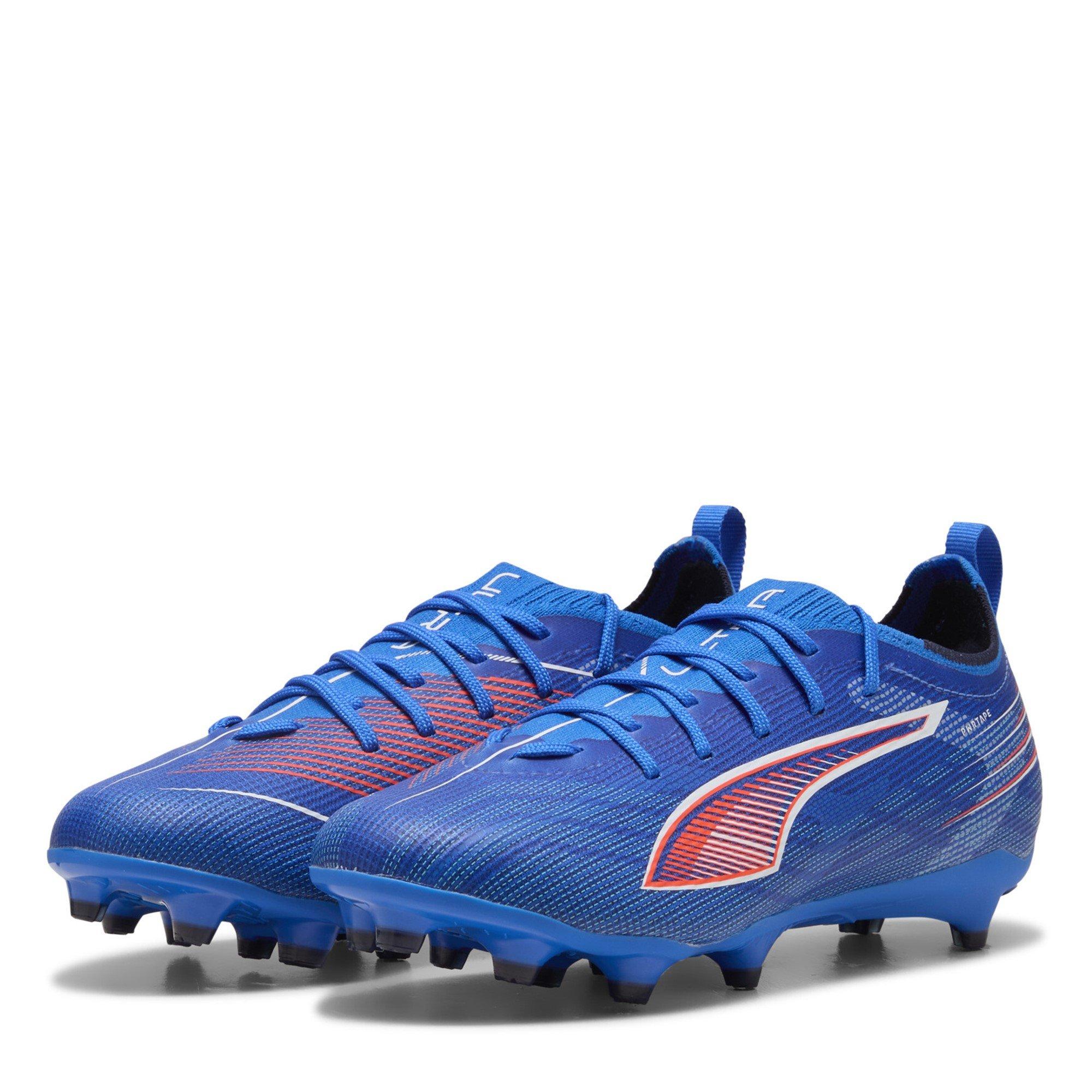 Blue/White - Puma - Ultra 5 Pro Childrens Firm Ground Football Boots - 1
