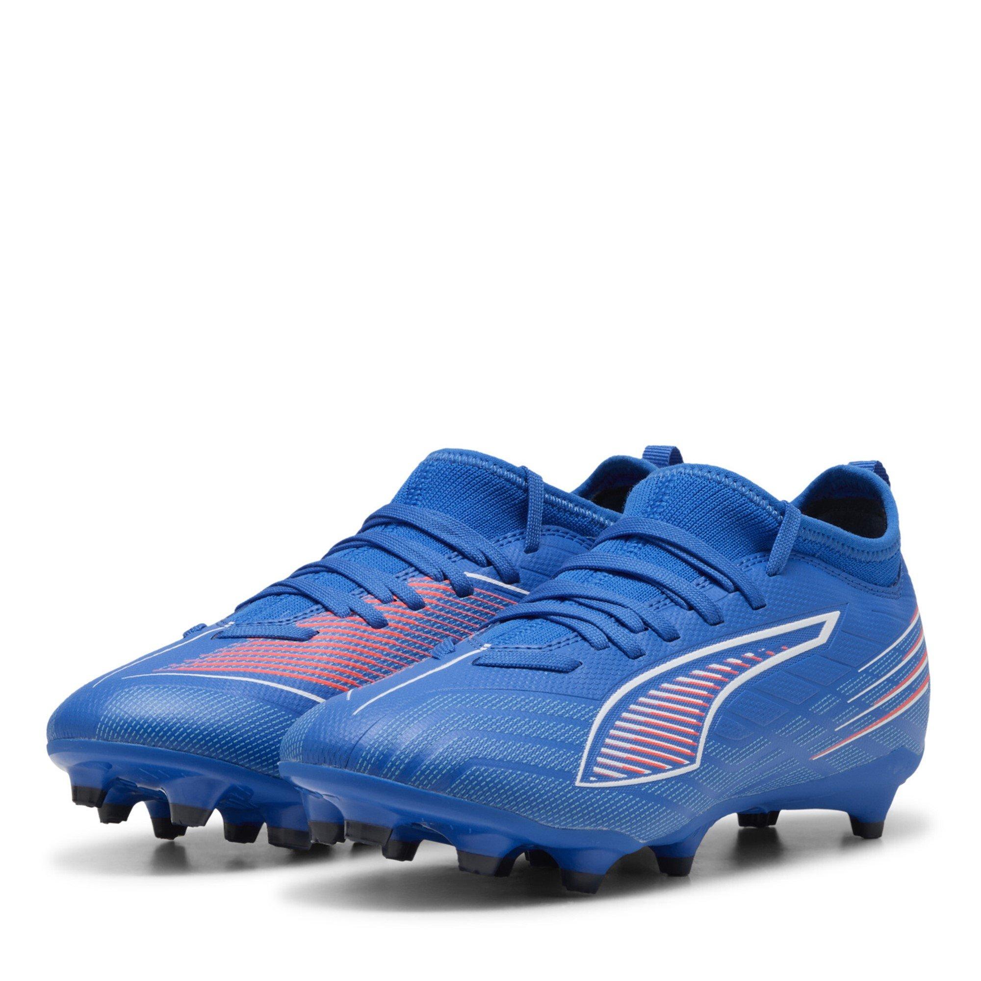 Puma Boys Childrens Ultra 5 Match Firm Ground Football Boots - Blue/White - C11 (29)