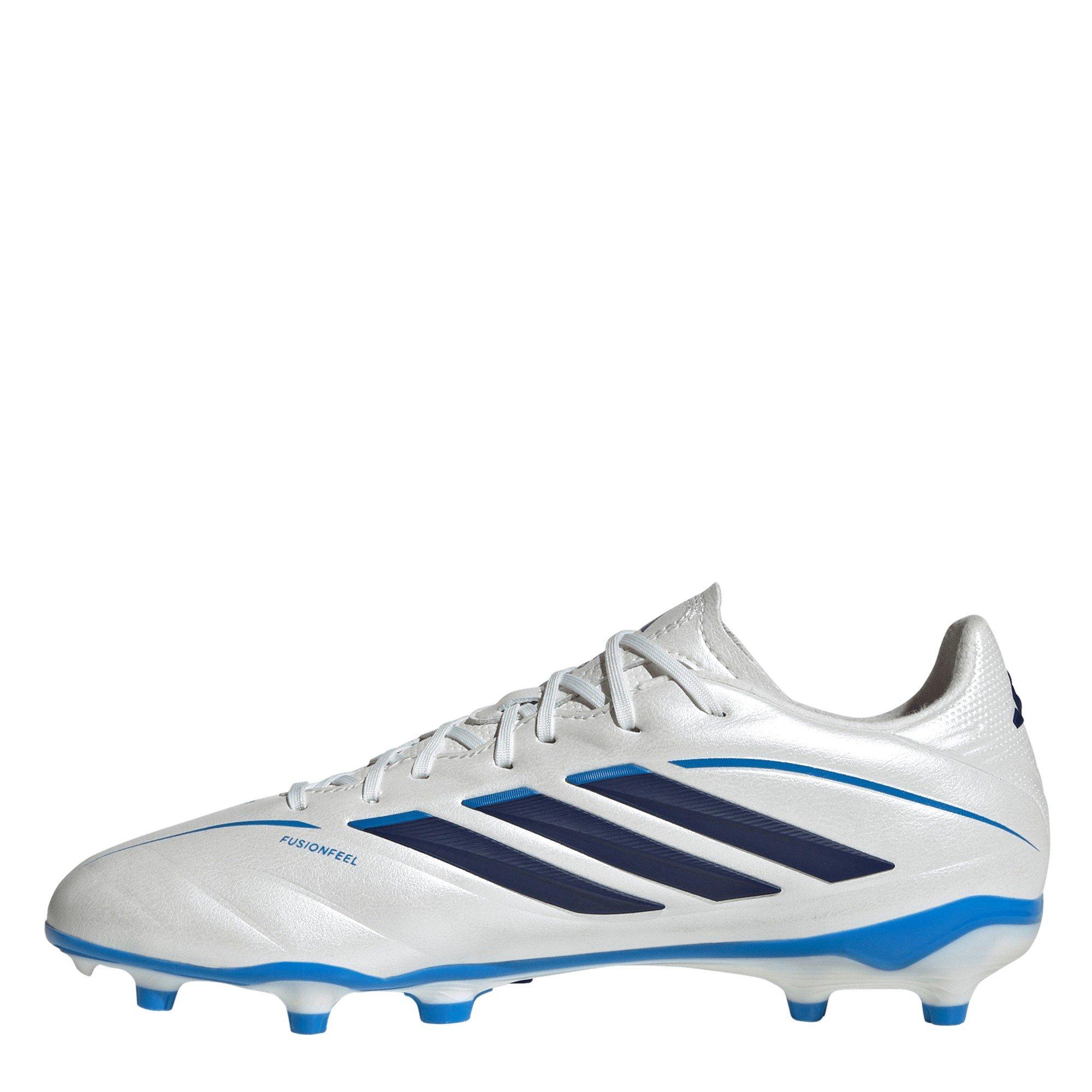 Wht/Blk/Blu - adidas - Kids' League Firm Ground Football Boots - 2