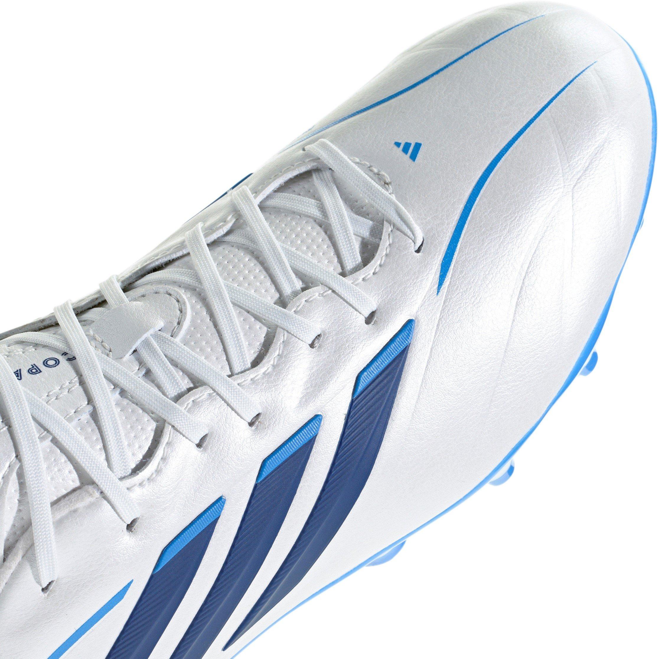 Wht/Blk/Blu - adidas - Kids' League Firm Ground Football Boots - 8