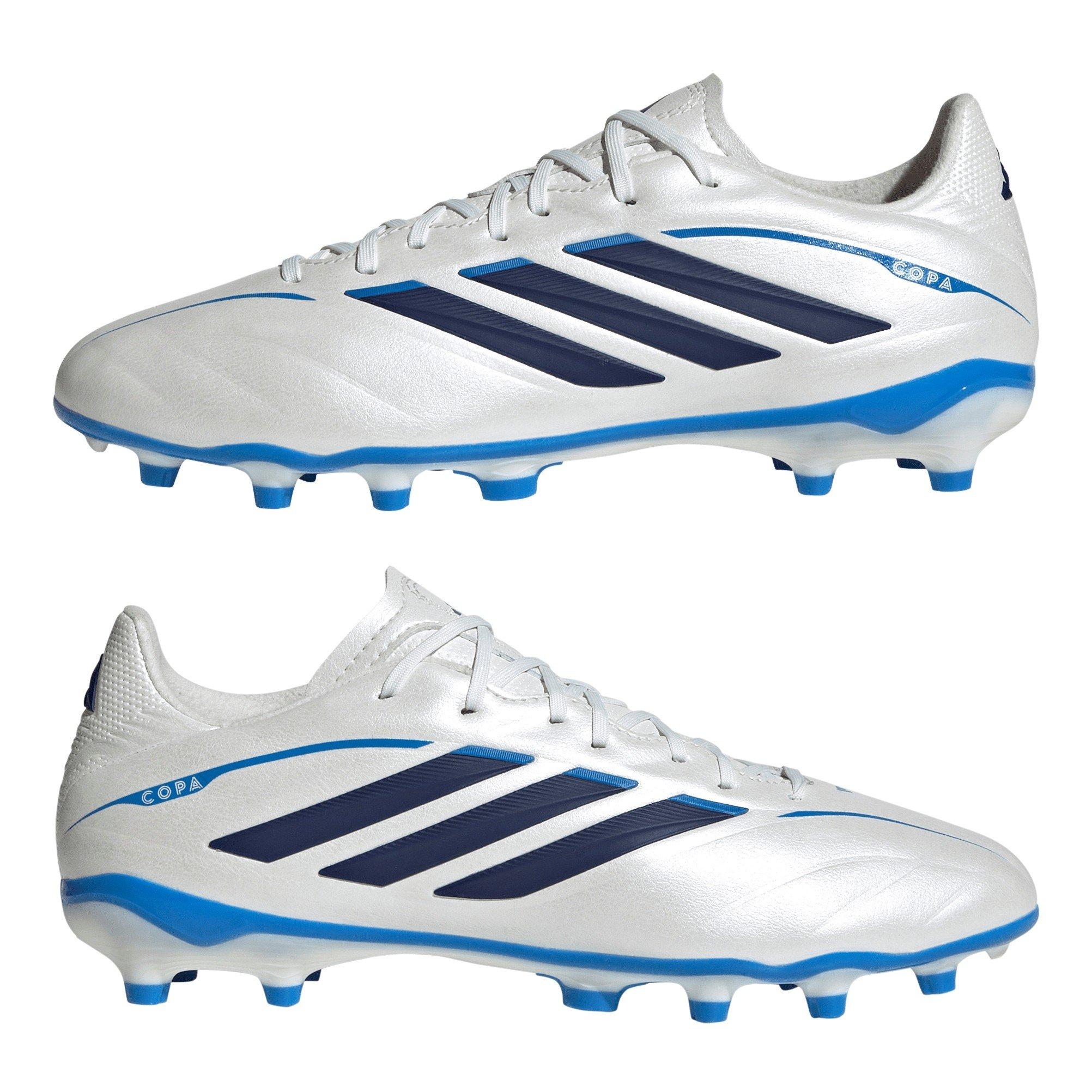Wht/Blk/Blu - adidas - Kids' League Firm Ground Football Boots - 9