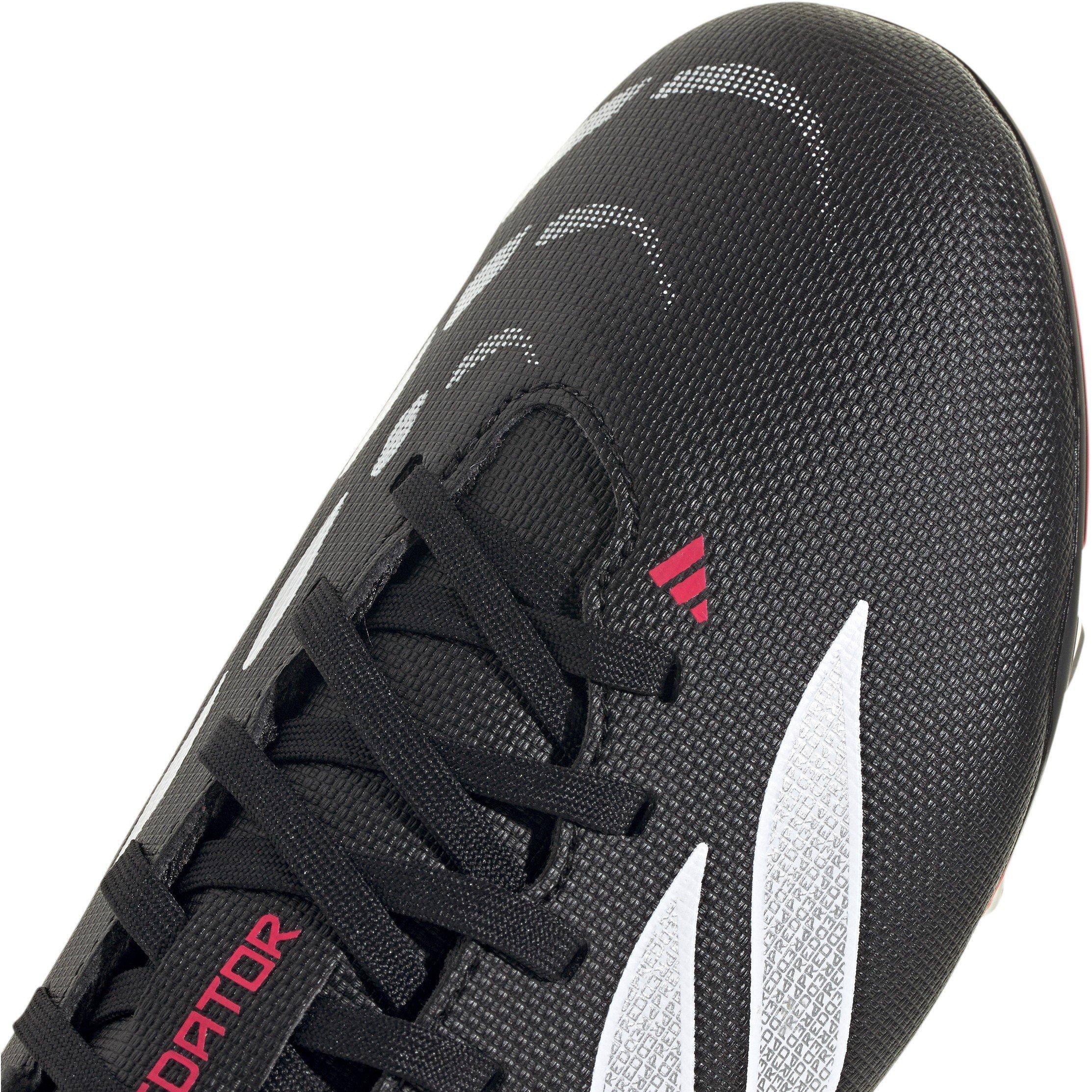 Black/Red - adidas - Childrens adidas Predator Club Firm Ground Football Boots - 8
